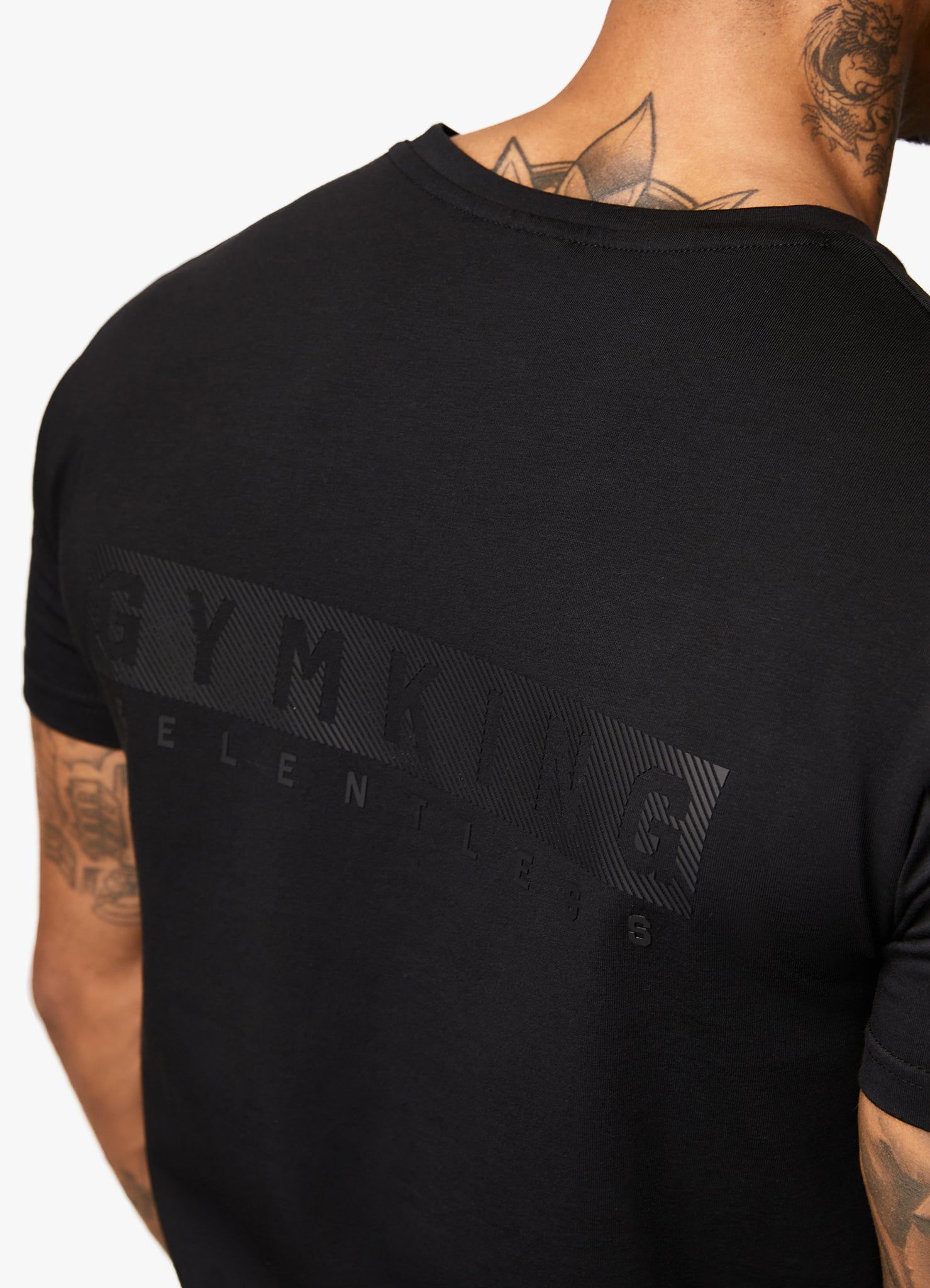 Gym King Relentless Tee - Black/Black sold by The Gym King product image thumbnail 4