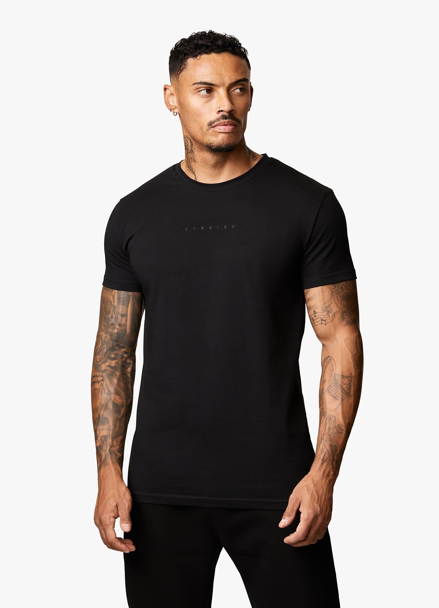 Gym King Relentless Tee - Black/Black sold by The Gym King product image thumbnail 3