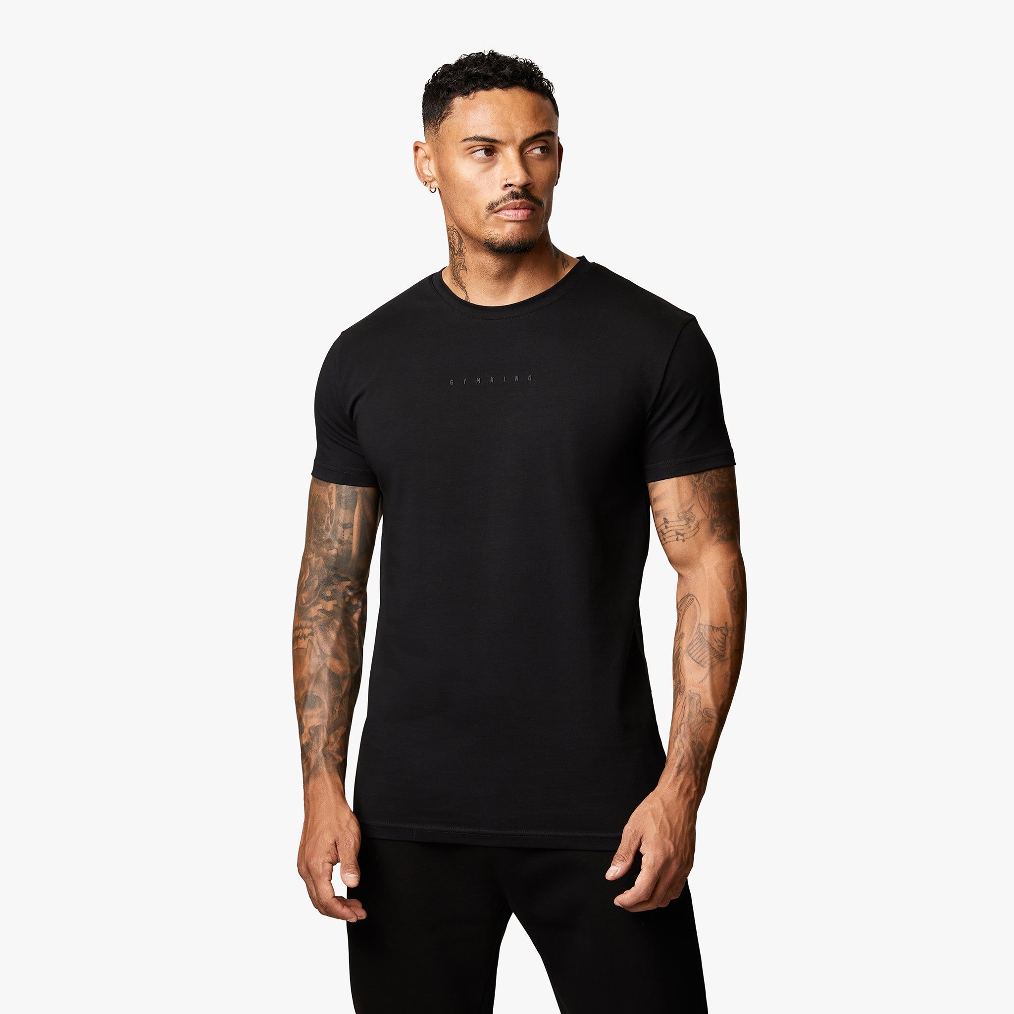 Gym King Relentless Tee - Black/Black sold by The Gym King product image thumbnail 2
