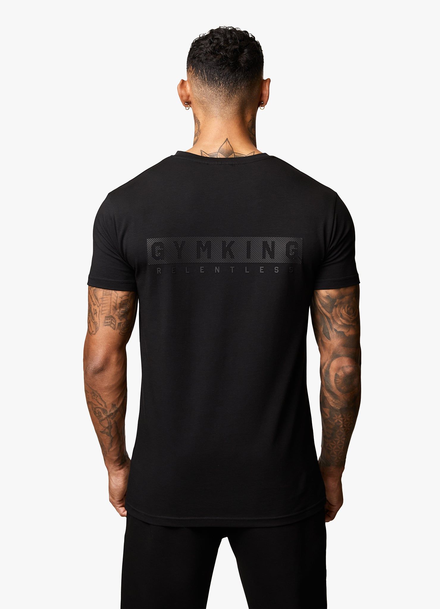 Gym King Relentless Tee - Black/Black sold by The Gym King