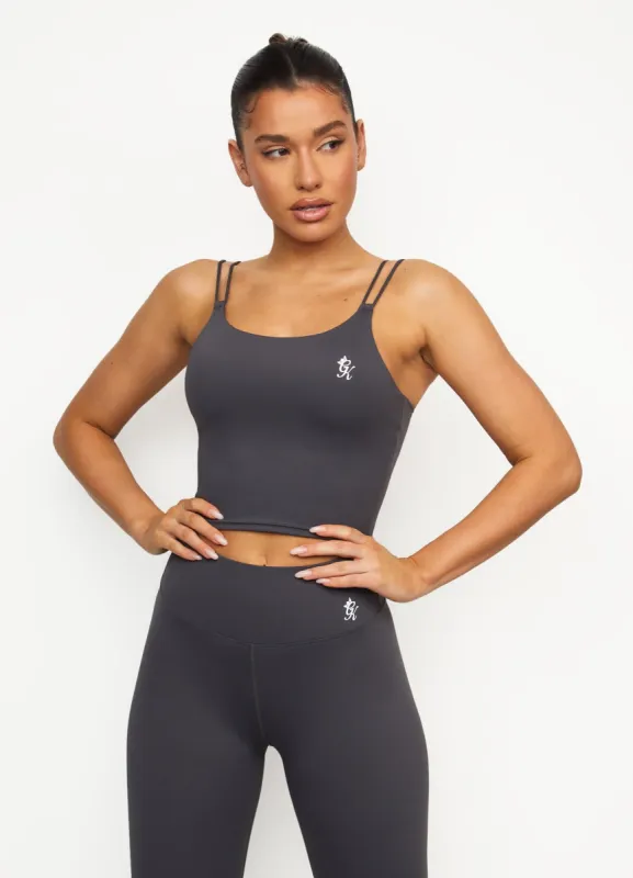 Gym King 365 Longline Tank – Graphite sold by The Gym King