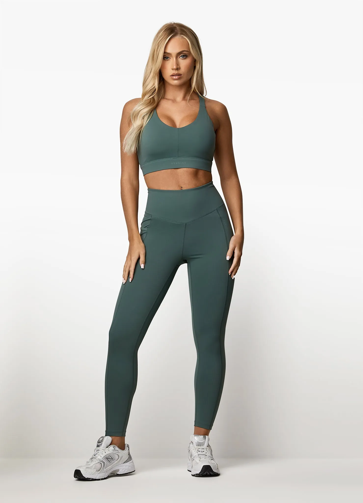 Gym King Incline Legging - Willow Green sold by The Gym King product image thumbnail 4