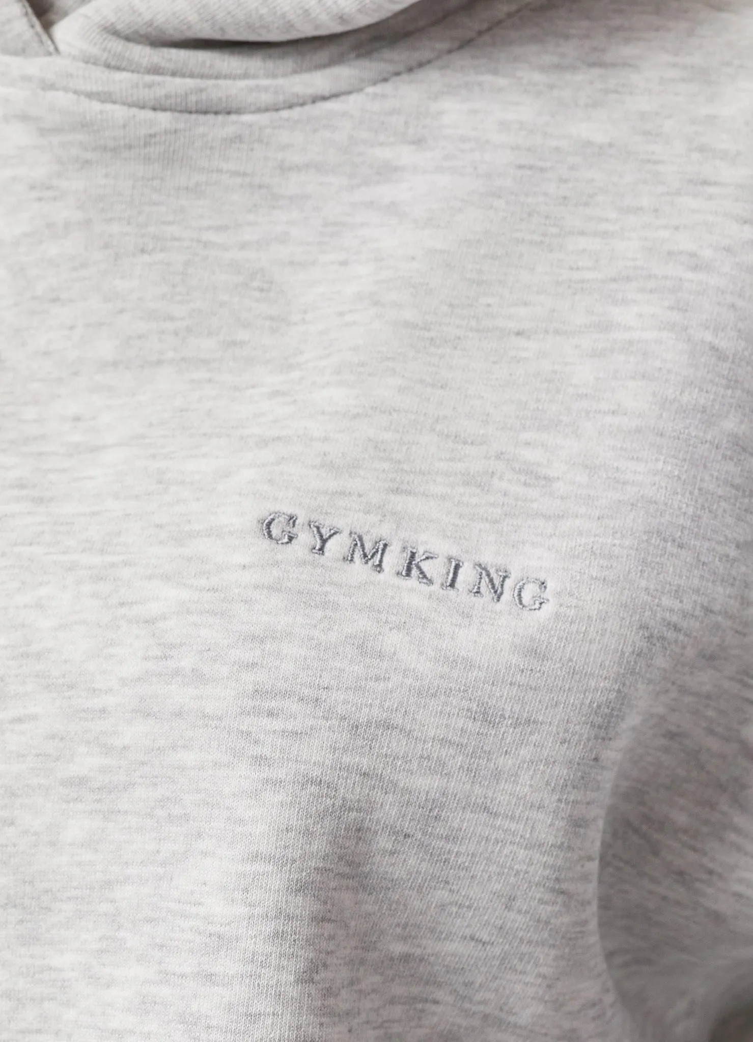 Gym King 365 Relaxed Fit Fleece Hoodie - Snow Marl sold by The Gym King product image thumbnail 4