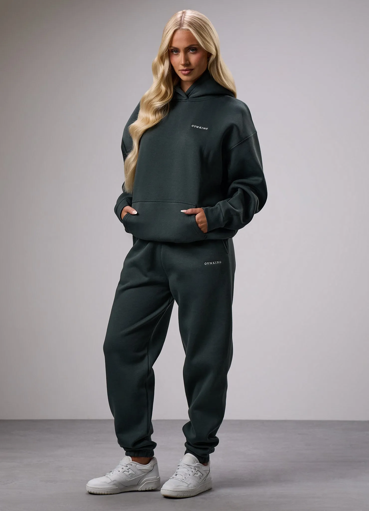 Gym King 365 Fleece Boyfriend Jogger - Green Smoke sold by The Gym King product image thumbnail 4