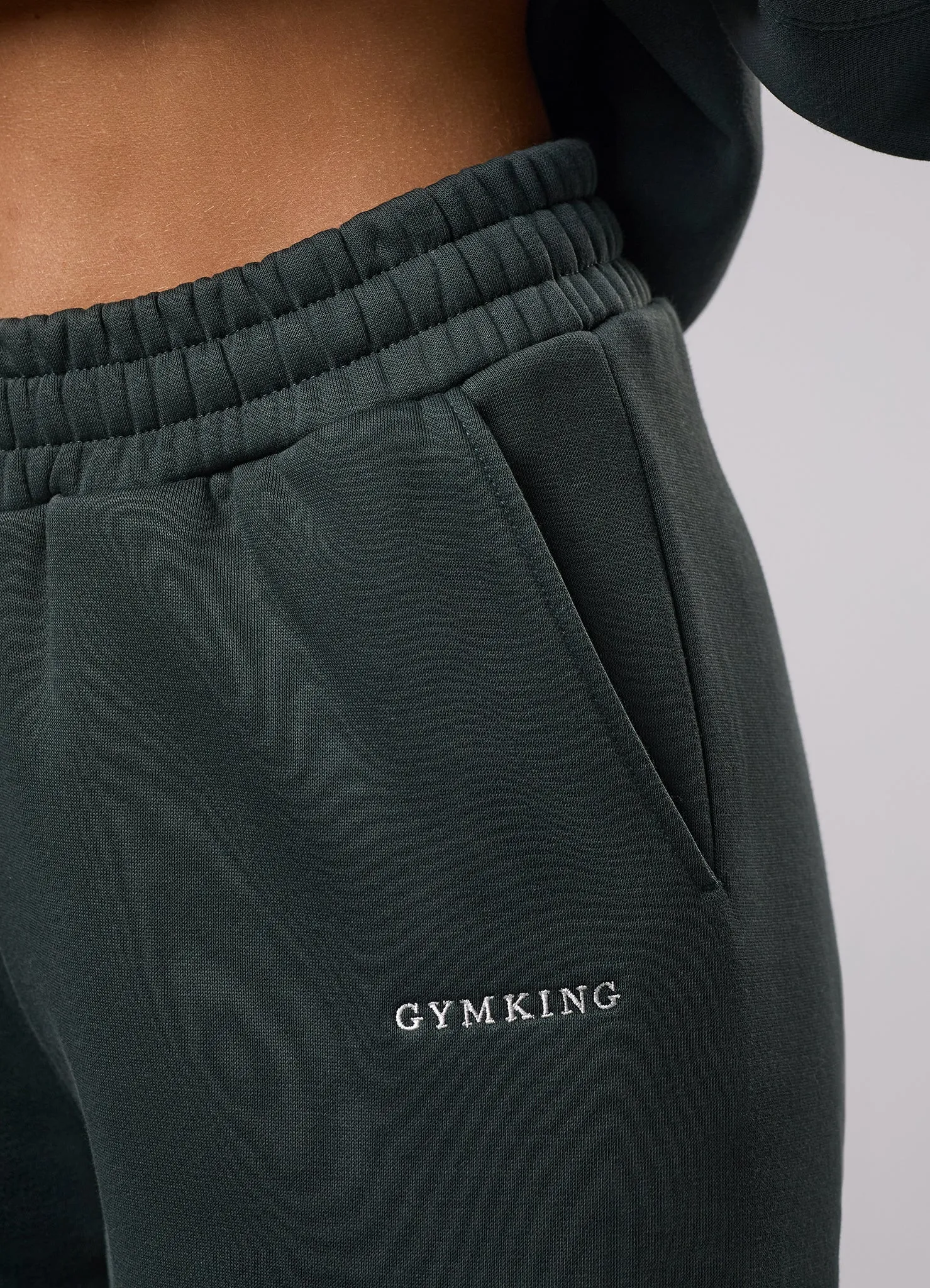 Gym King 365 Fleece Boyfriend Jogger - Green Smoke sold by The Gym King product image thumbnail 5