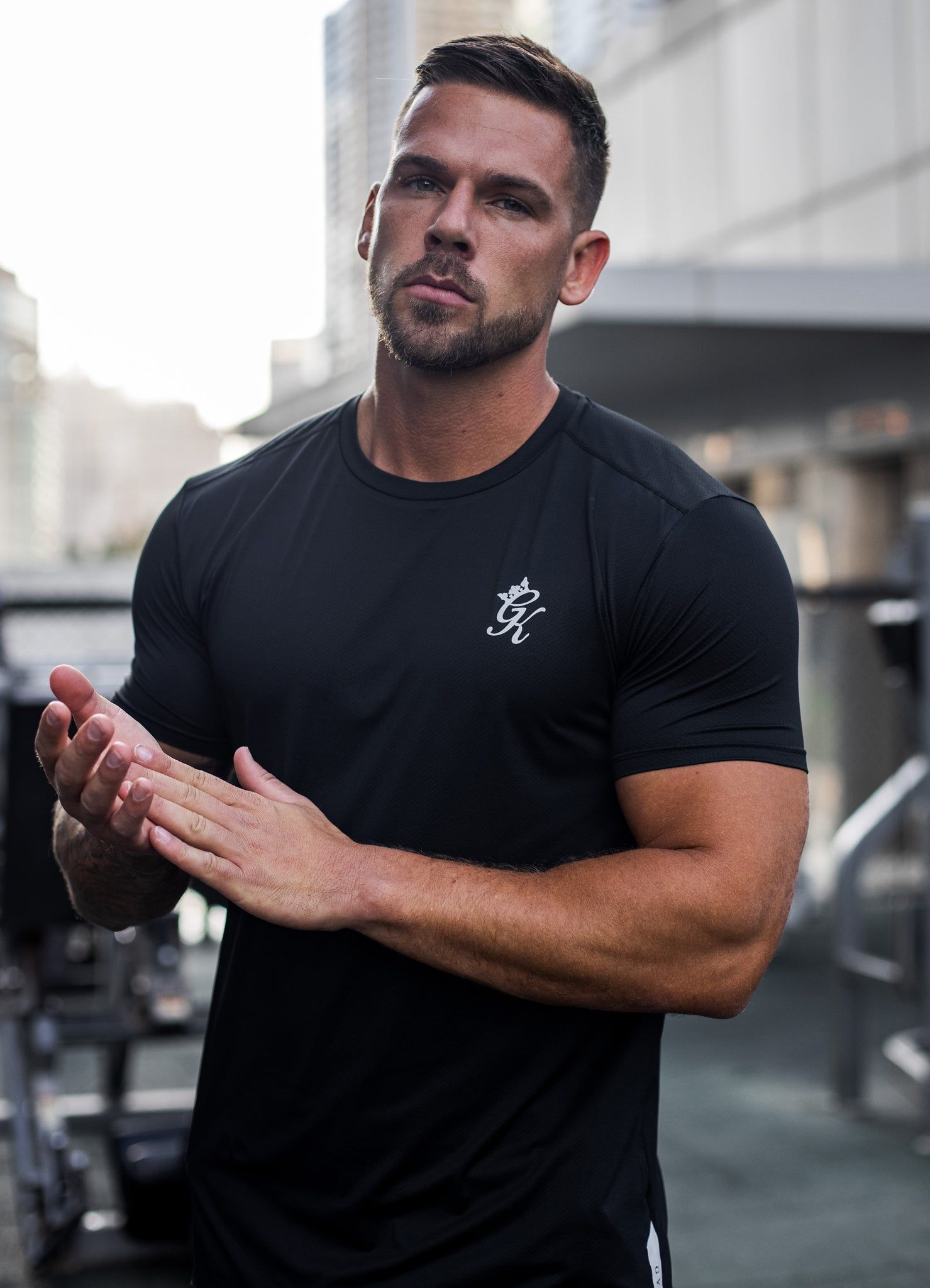 Gym King Performance Poly Tee - Black sold by The Gym King product image thumbnail 2