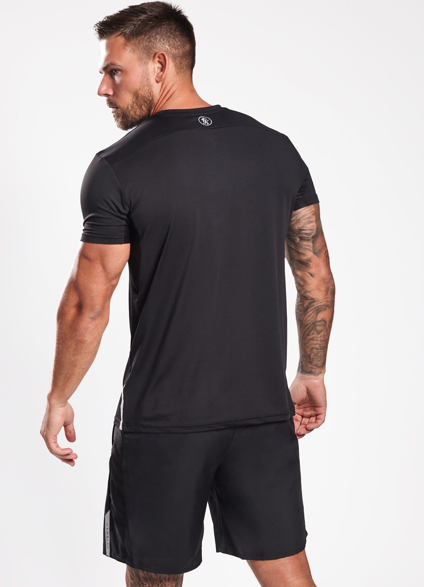 Gym King Performance Poly Tee - Black sold by The Gym King product image thumbnail 3