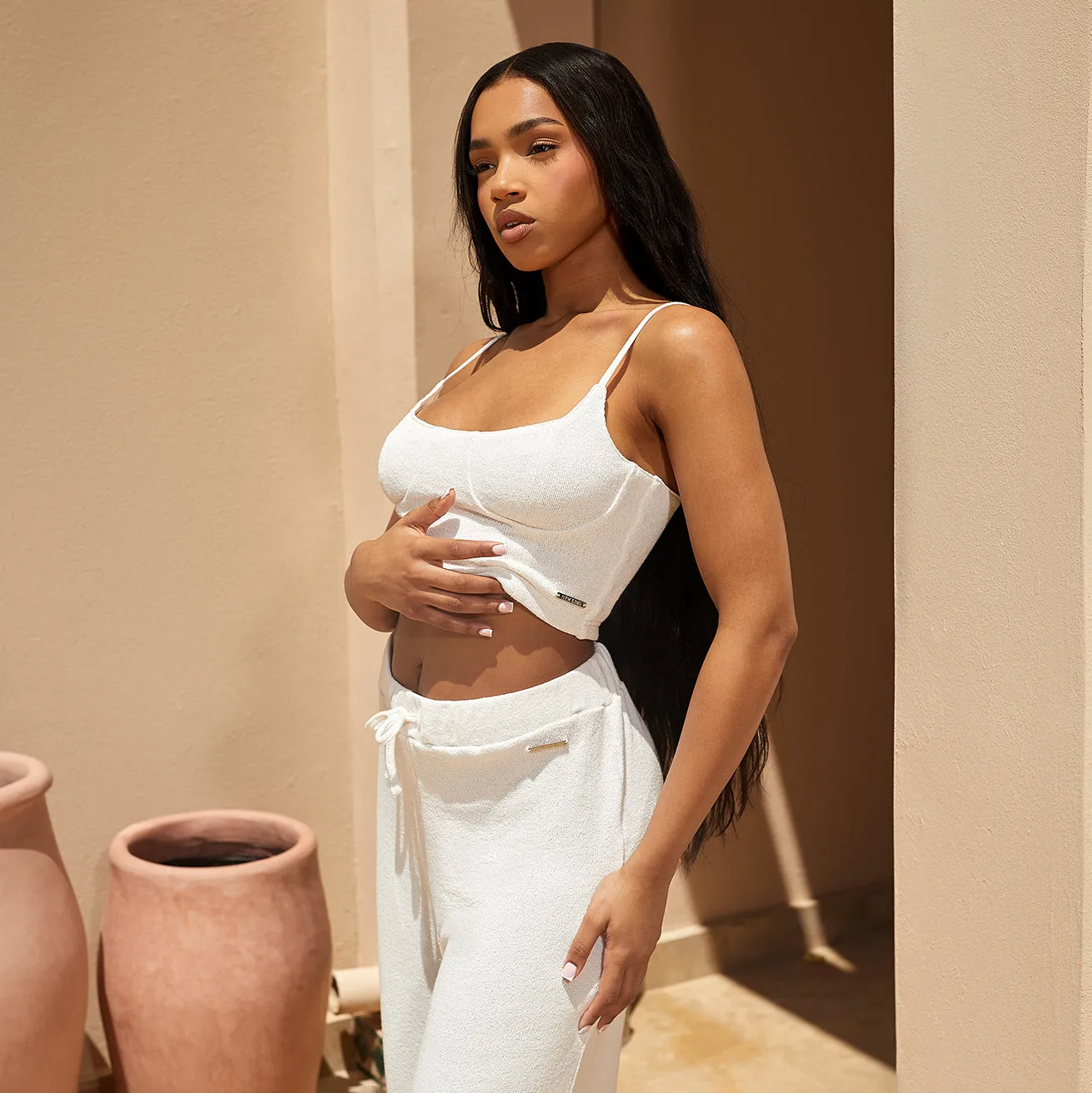 Gym King Signature Knit Bralette - Ecru sold by The Gym King product image thumbnail 2