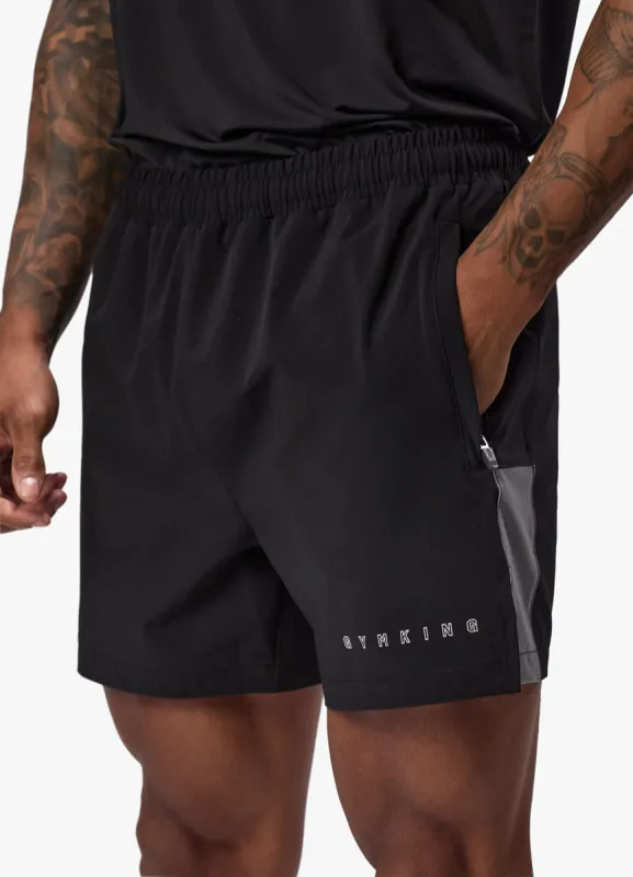 Gym King React Woven Short - Black sold by The Gym King