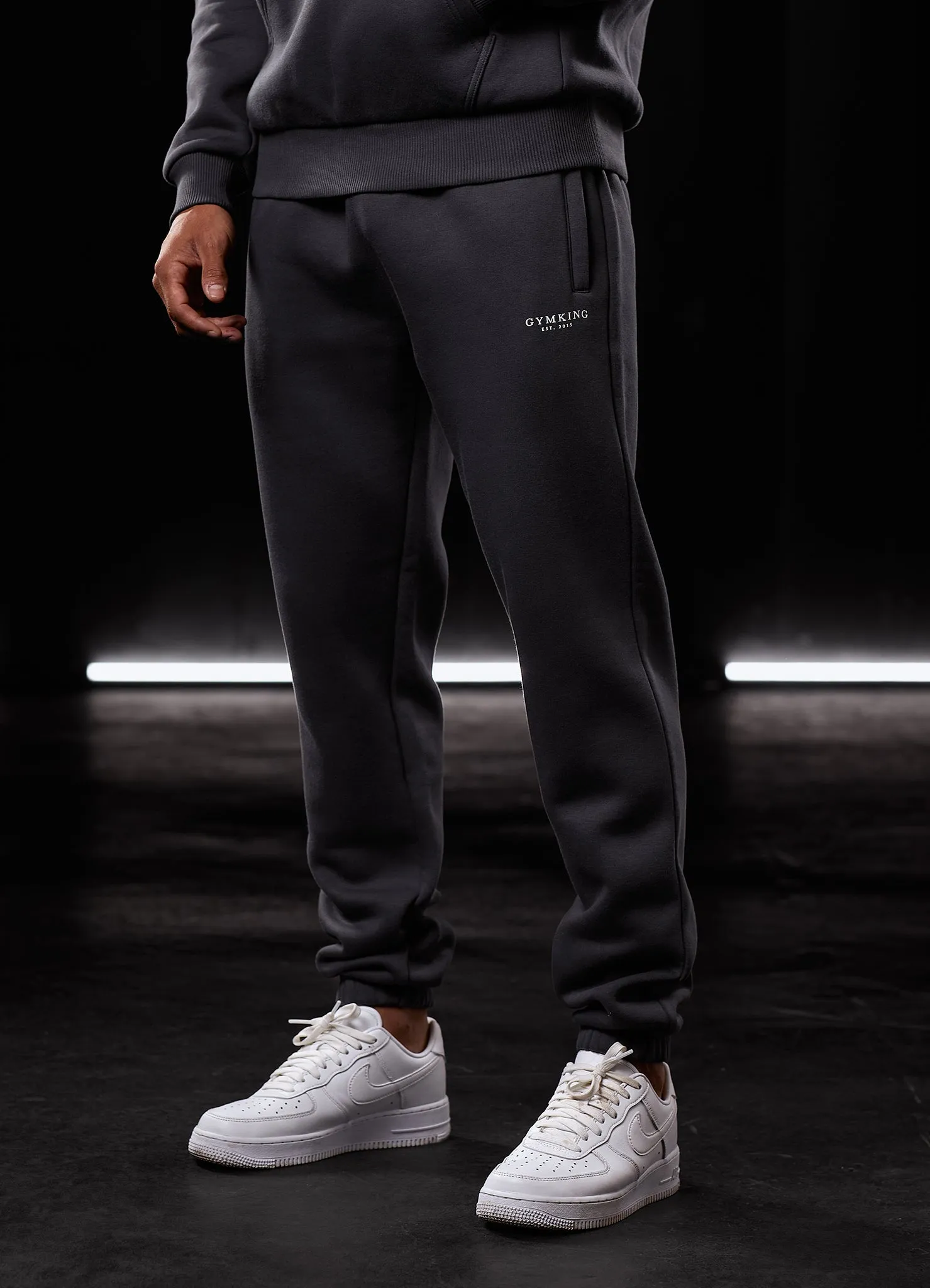 Gym King Oversized Logo Jogger - Dark Pewter sold by The Gym King product image thumbnail 5