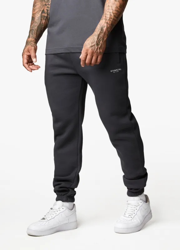 Gym King Oversized Logo Jogger - Dark Pewter sold by The Gym King