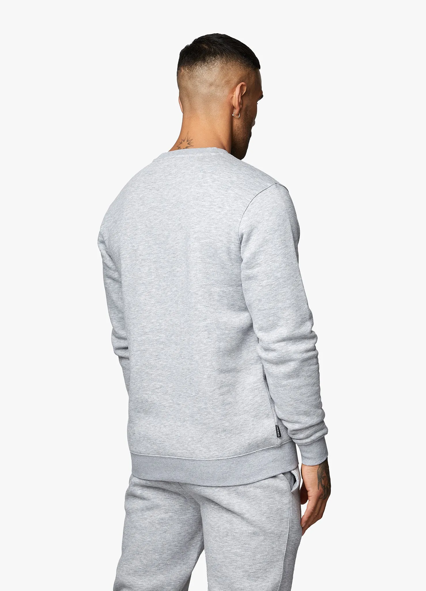 Gym King Fundamental Fleece Sweatshirt - Grey Marl sold by The Gym King product image thumbnail 5