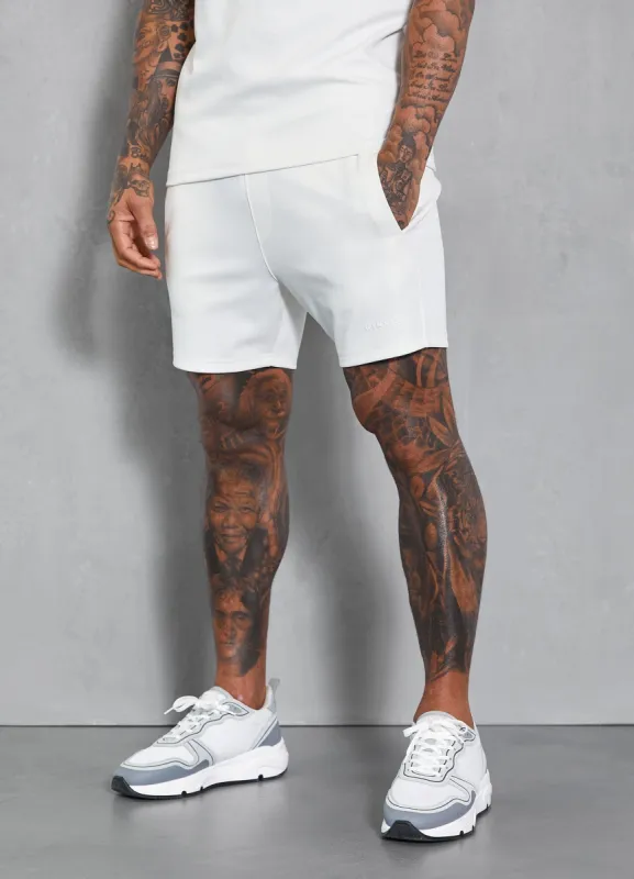 Gym King Signature Knit Short - Cream sold by The Gym King