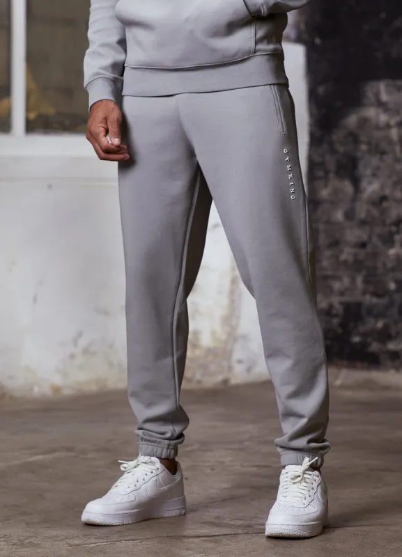 Gym King Linear Print Interlock Jogger - Cloudy Grey sold by The Gym King