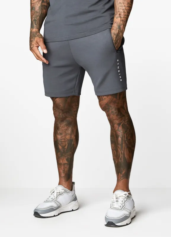 Gym King Linear Print Interlock Short - Graphite sold by The Gym King