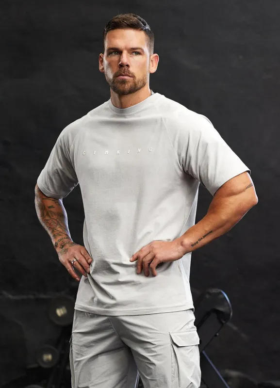 Gym King Rebellion Tee - Light Grey sold by The Gym King