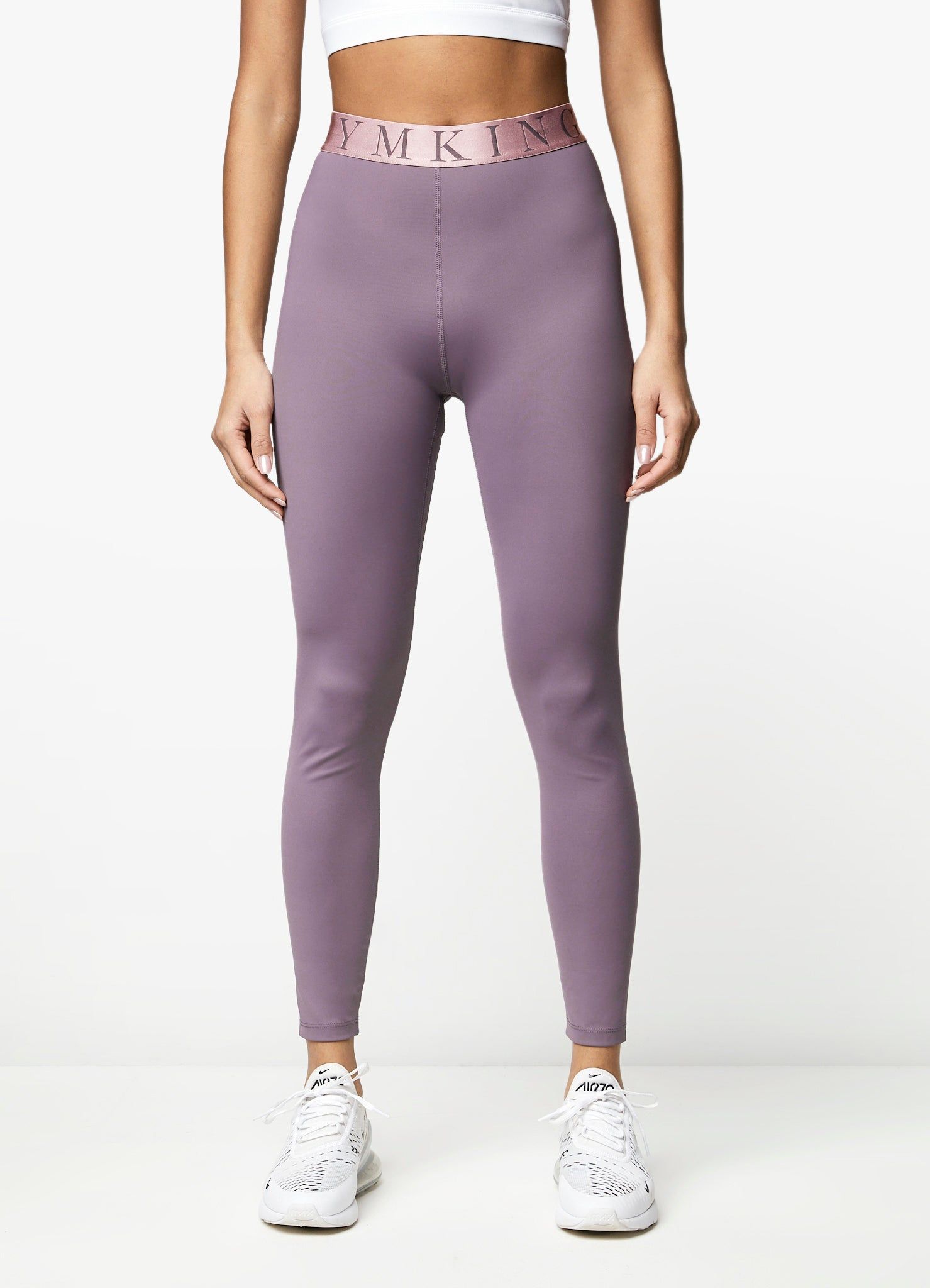 Gym King Impact Legging - Plum/Dusky Mauve sold by The Gym King