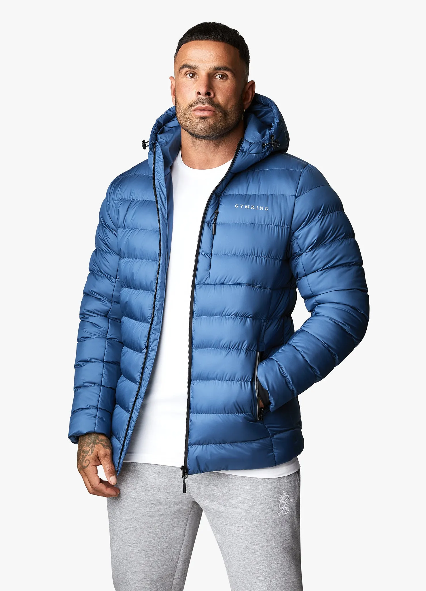 Gym King Reflect Puffer Jacket -Moonlight Blue sold by The Gym King product image thumbnail 5