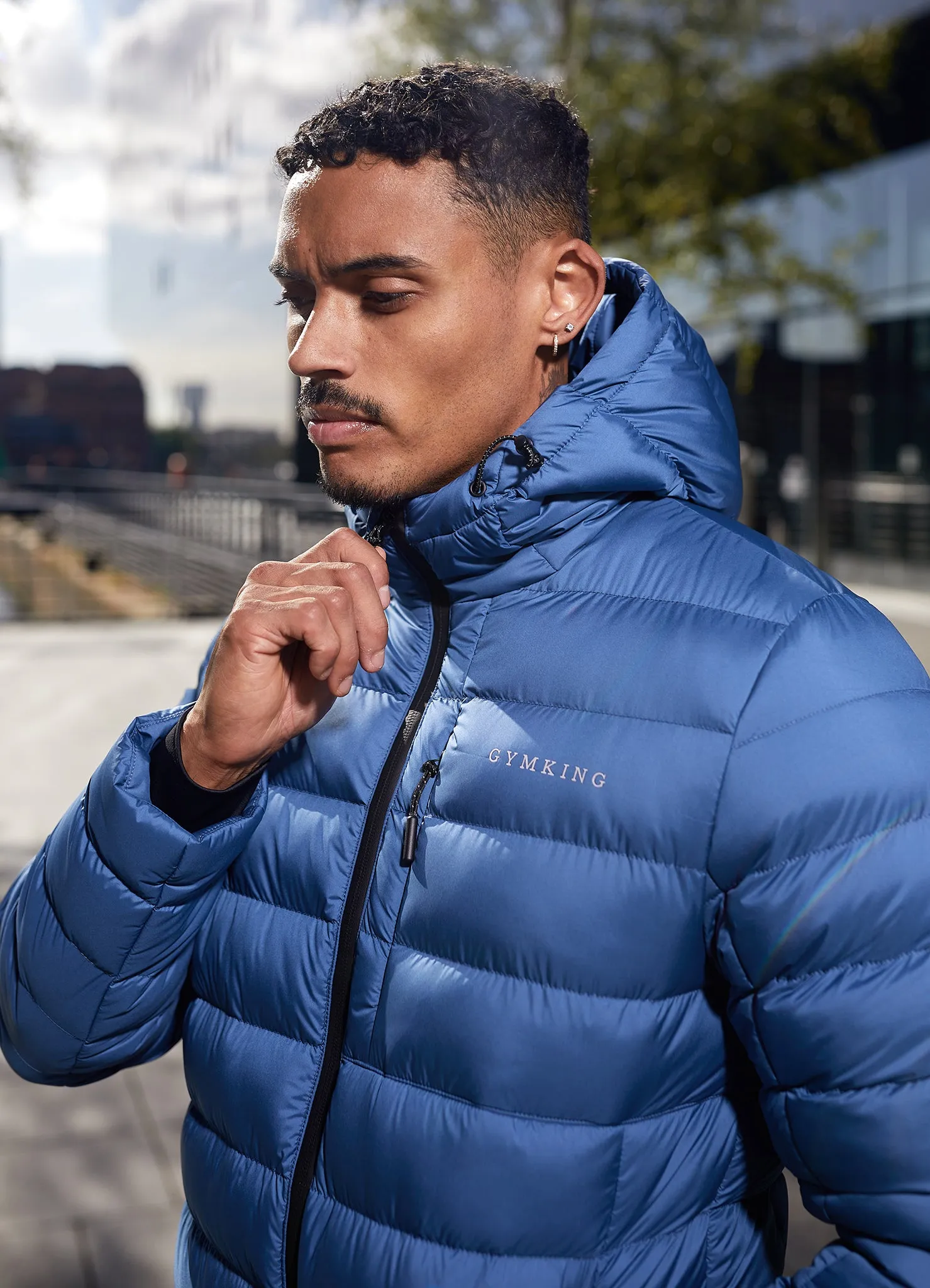 Gym King Reflect Puffer Jacket -Moonlight Blue sold by The Gym King product image thumbnail 3
