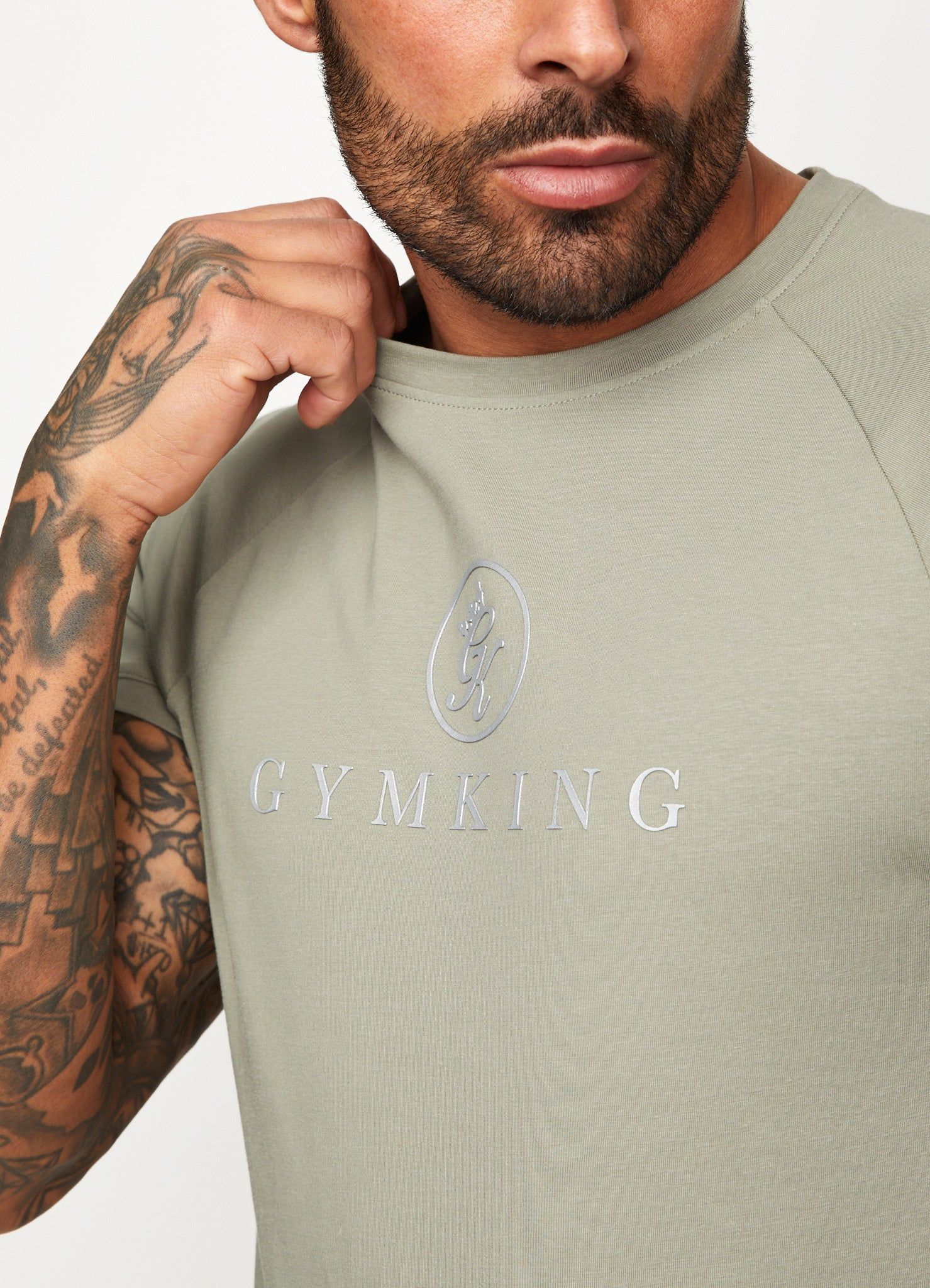 Gym King Pro Jersey Tee - Soft Khaki sold by The Gym King product image thumbnail 8