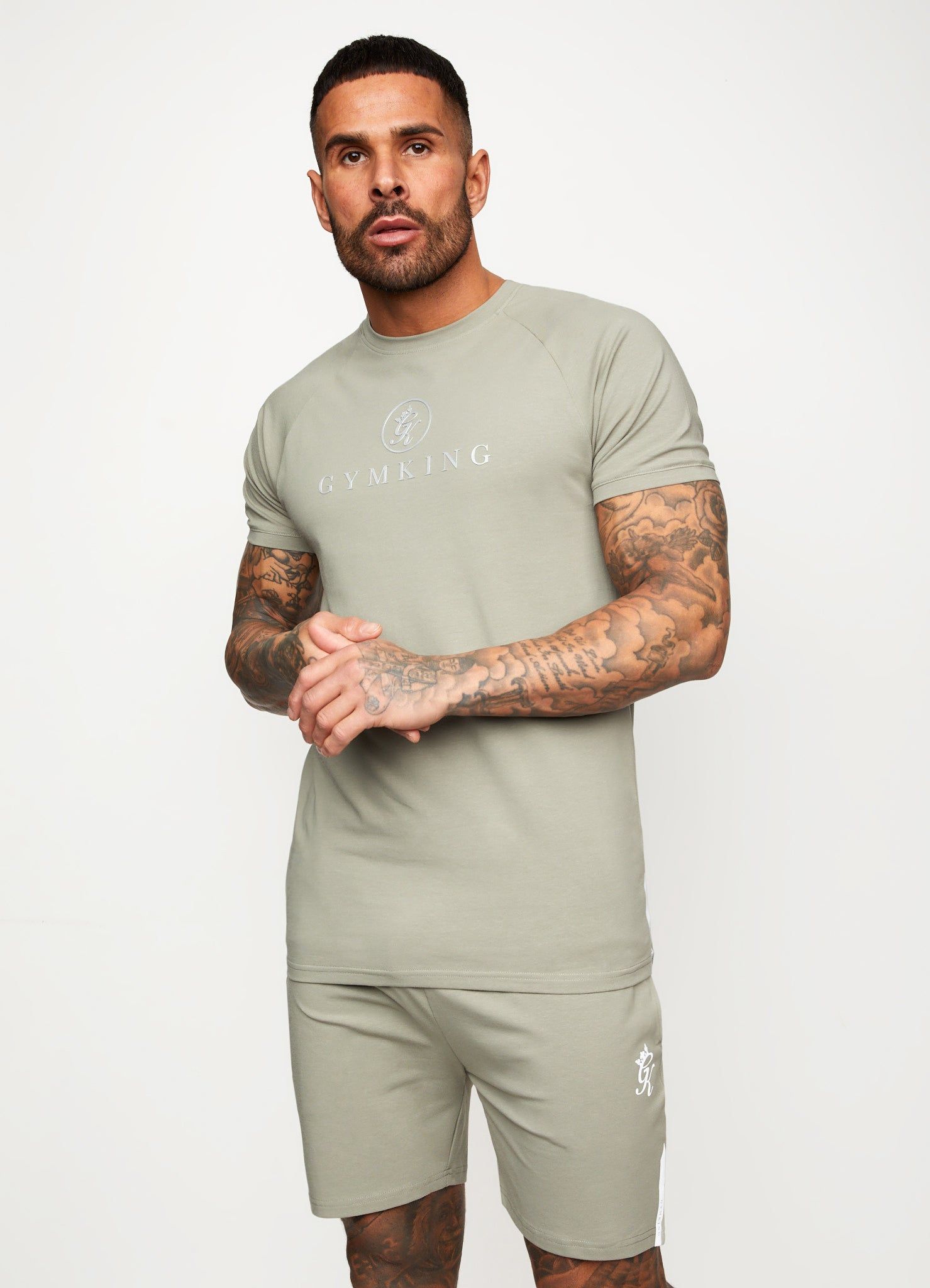Gym King Pro Jersey Tee - Soft Khaki sold by The Gym King product image thumbnail 7