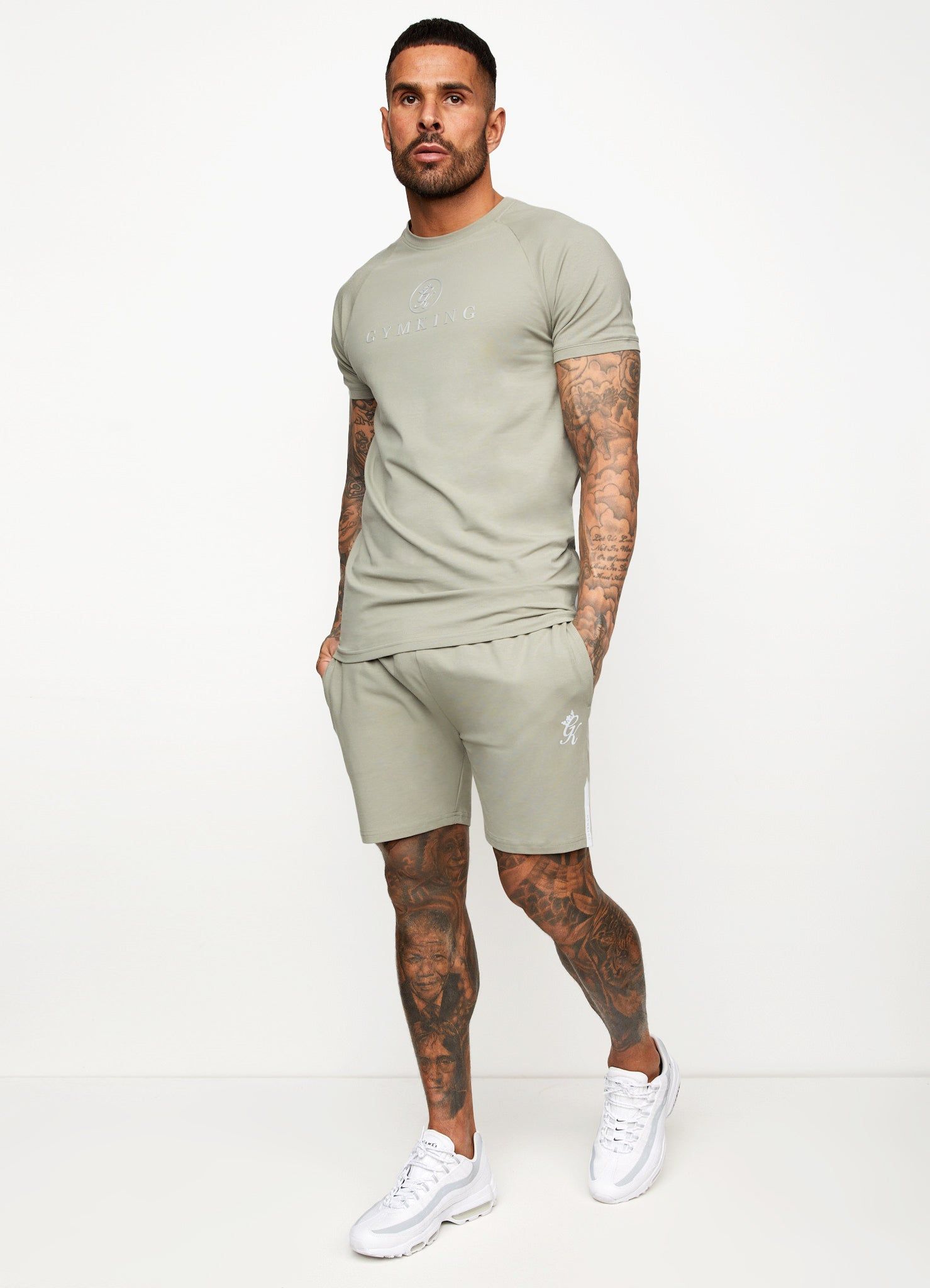 Gym King Pro Jersey Tee - Soft Khaki sold by The Gym King product image thumbnail 10