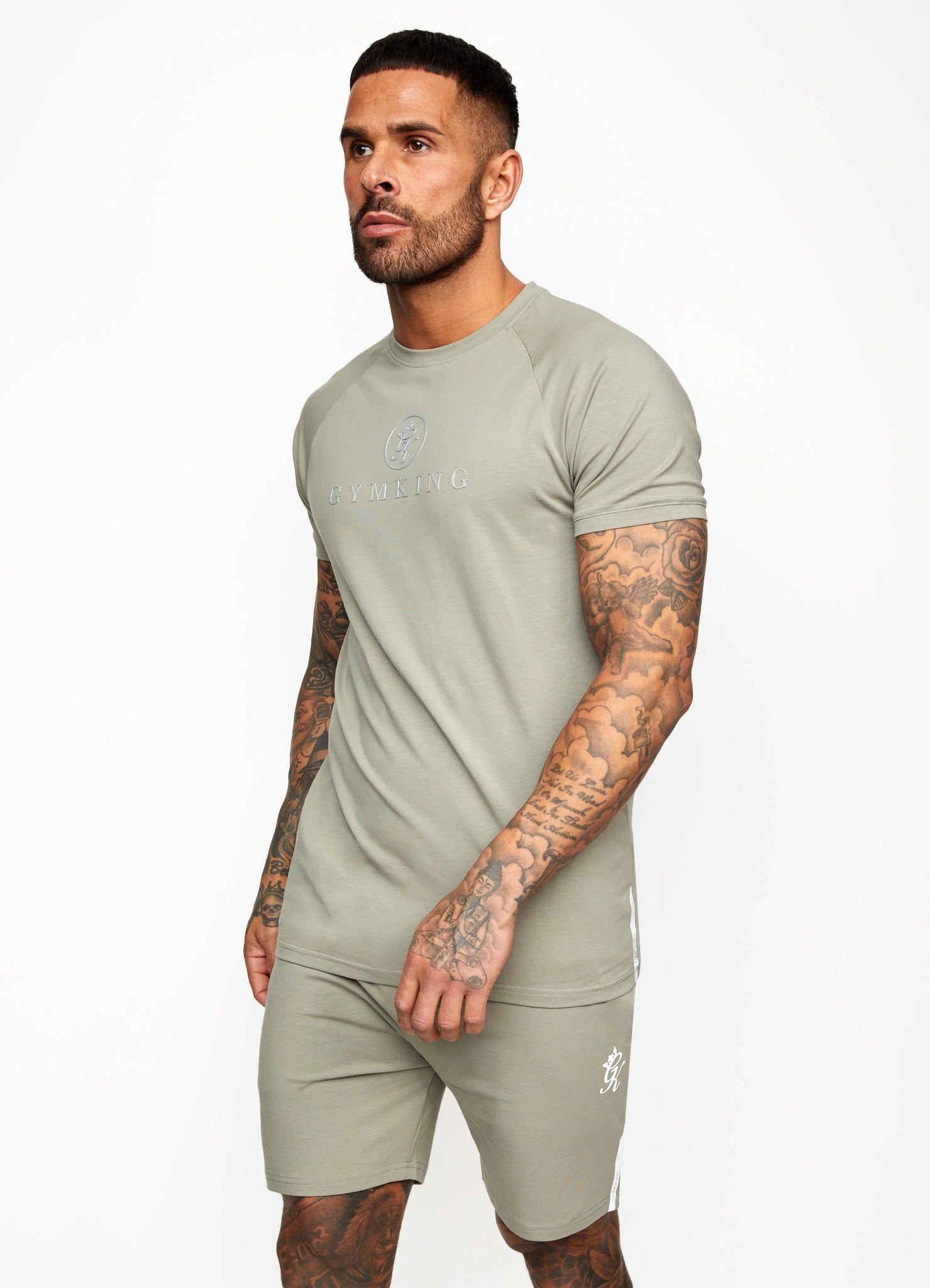 Gym King Pro Jersey Tee - Soft Khaki sold by The Gym King product image thumbnail 6