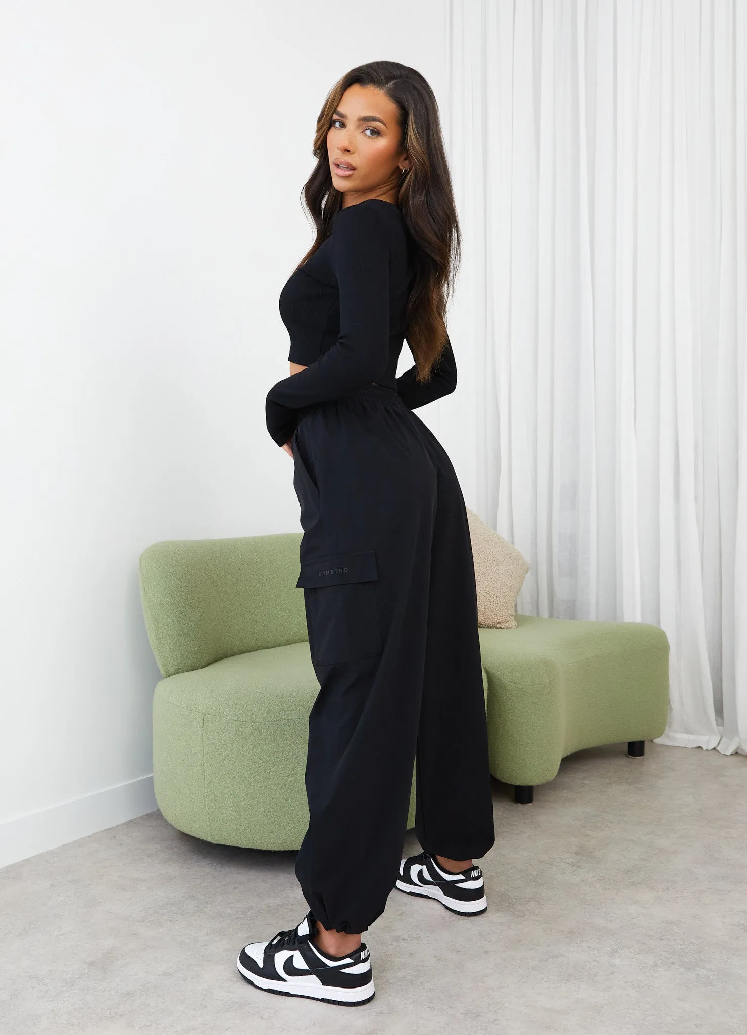 Gym King Utility Woven Cargo Pant - Black sold by The Gym King product image thumbnail 5