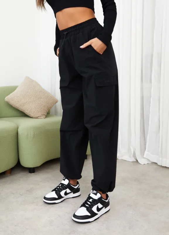 Gym King Utility Woven Cargo Pant - Black sold by The Gym King