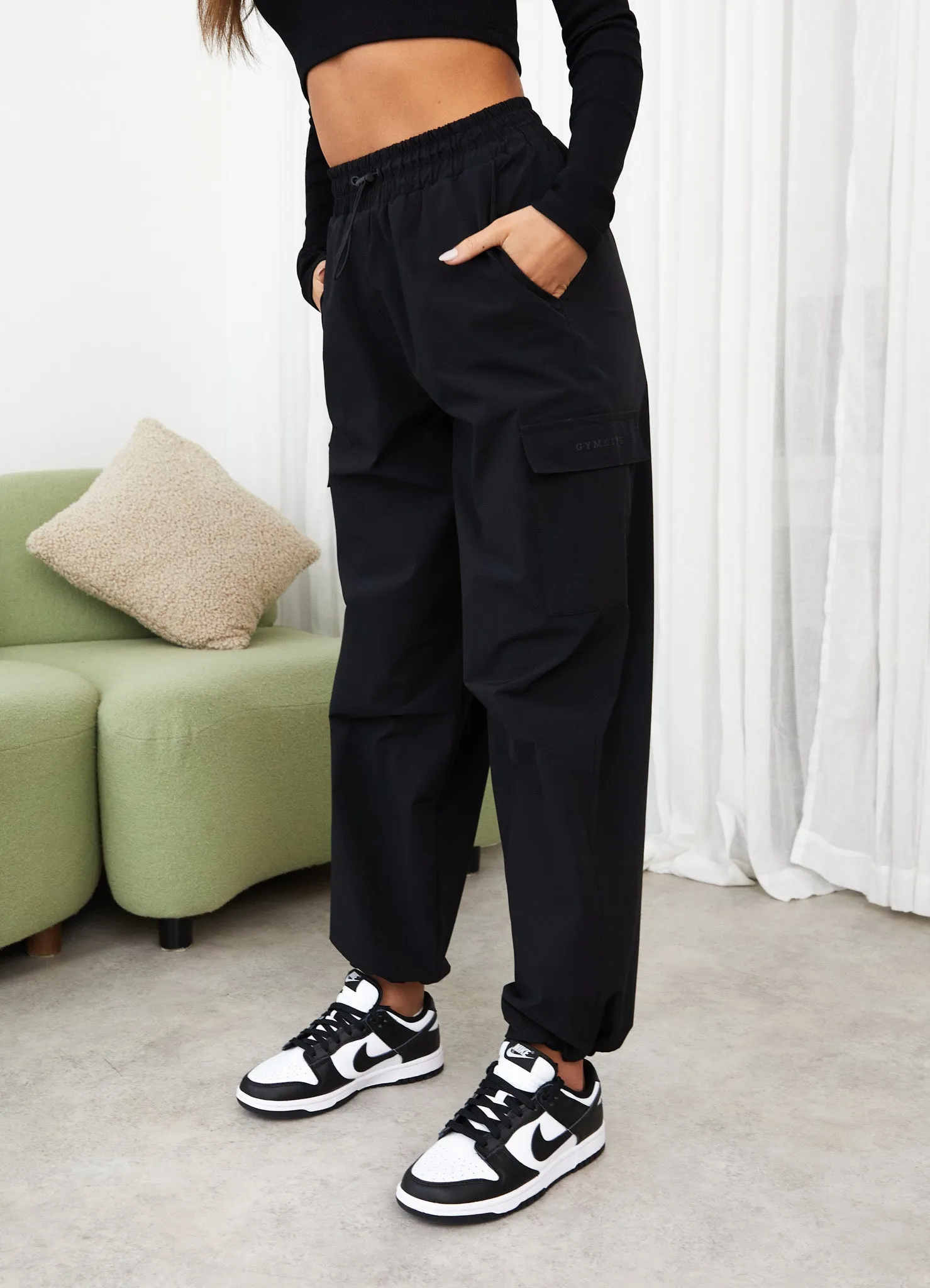 Gym King Utility Woven Cargo Pant - Black sold by The Gym King