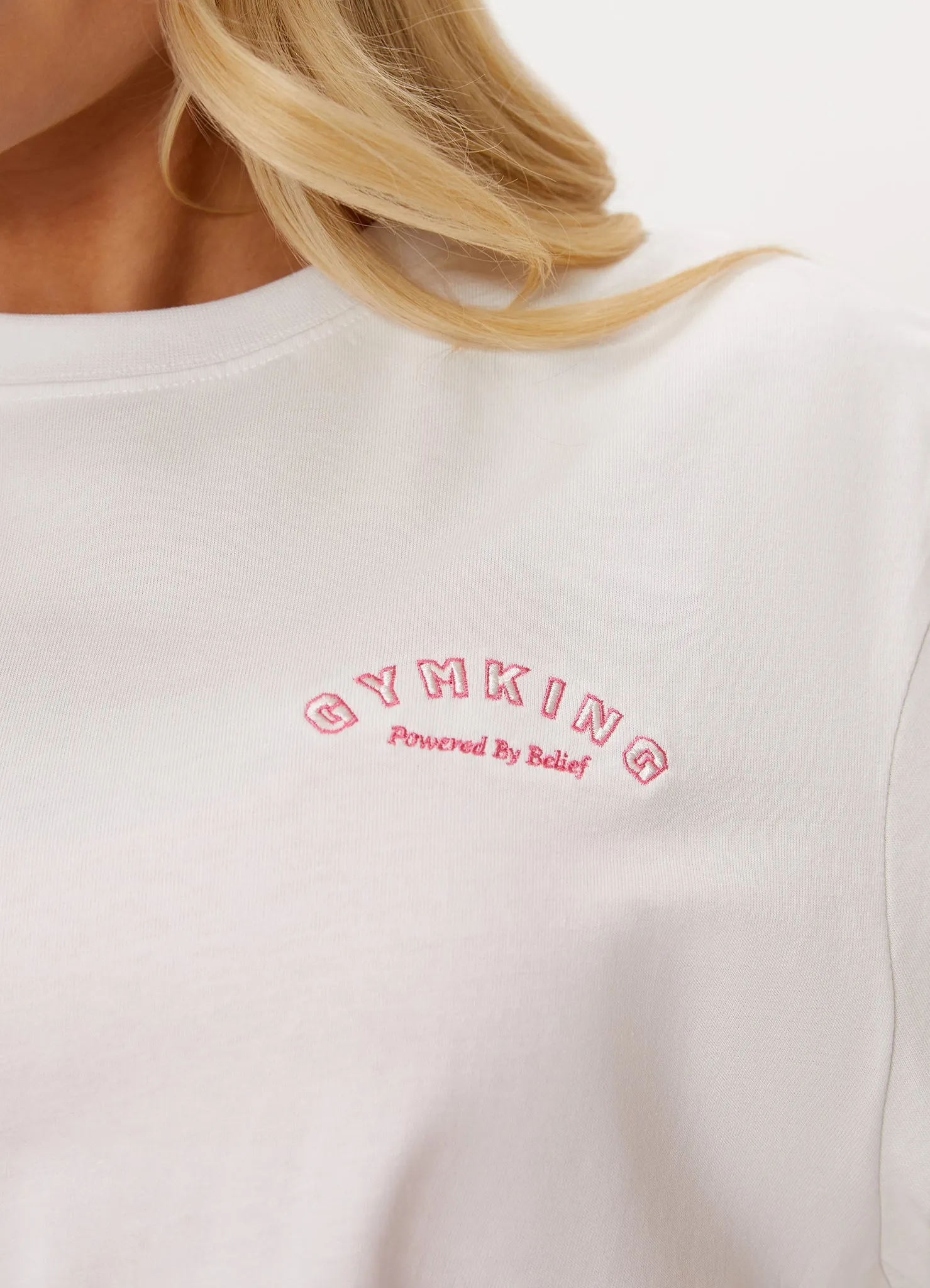 Gym King Spirit of Summer Boyfriend Tee - White sold by The Gym King product image thumbnail 3
