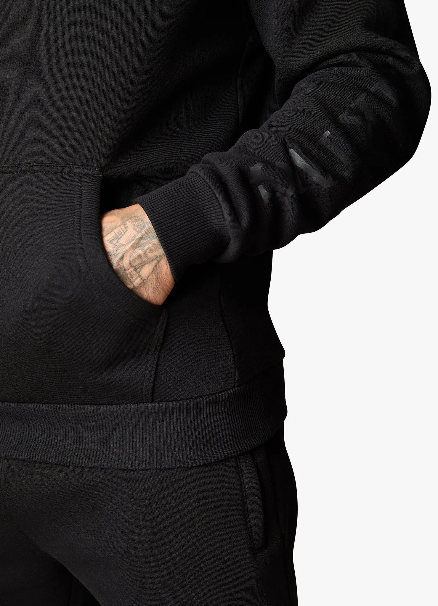 Gym King Covert Linear Logo Hood - Black sold by The Gym King product image thumbnail 4