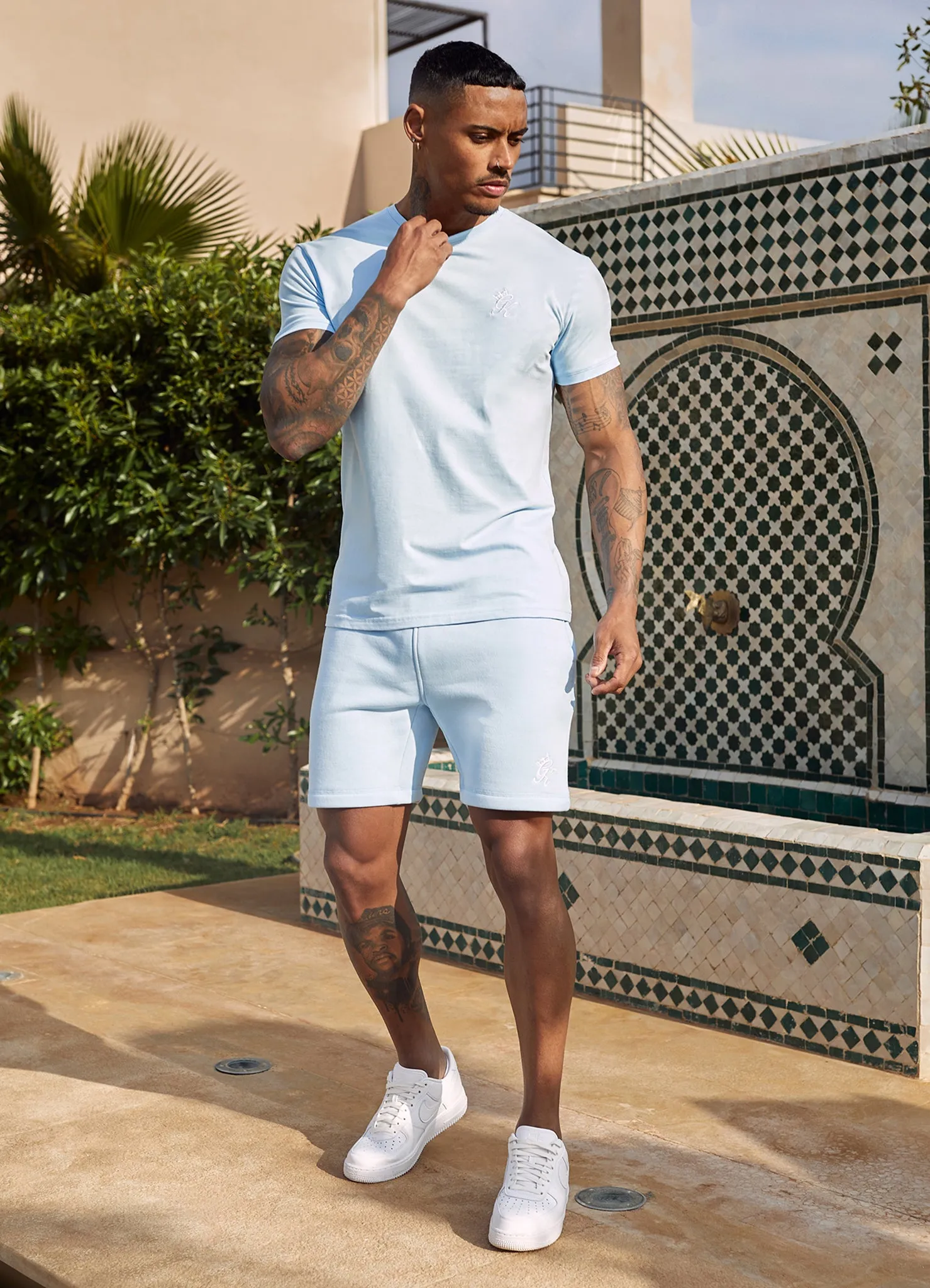 Gym King Fundamental Fleece Short - Cloud Blue sold by The Gym King product image thumbnail 4