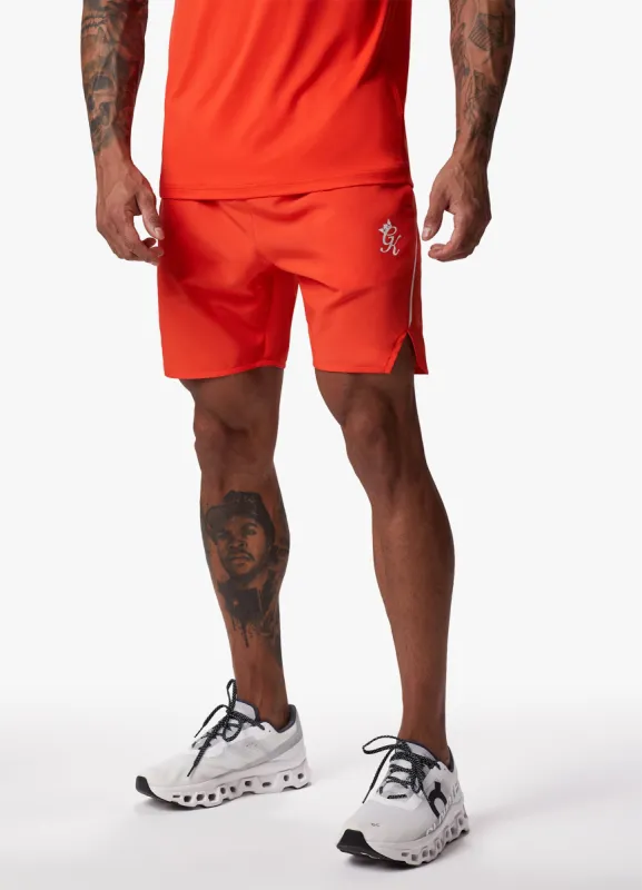 Gym King Flex 6" Short - Chilli Red/White sold by The Gym King
