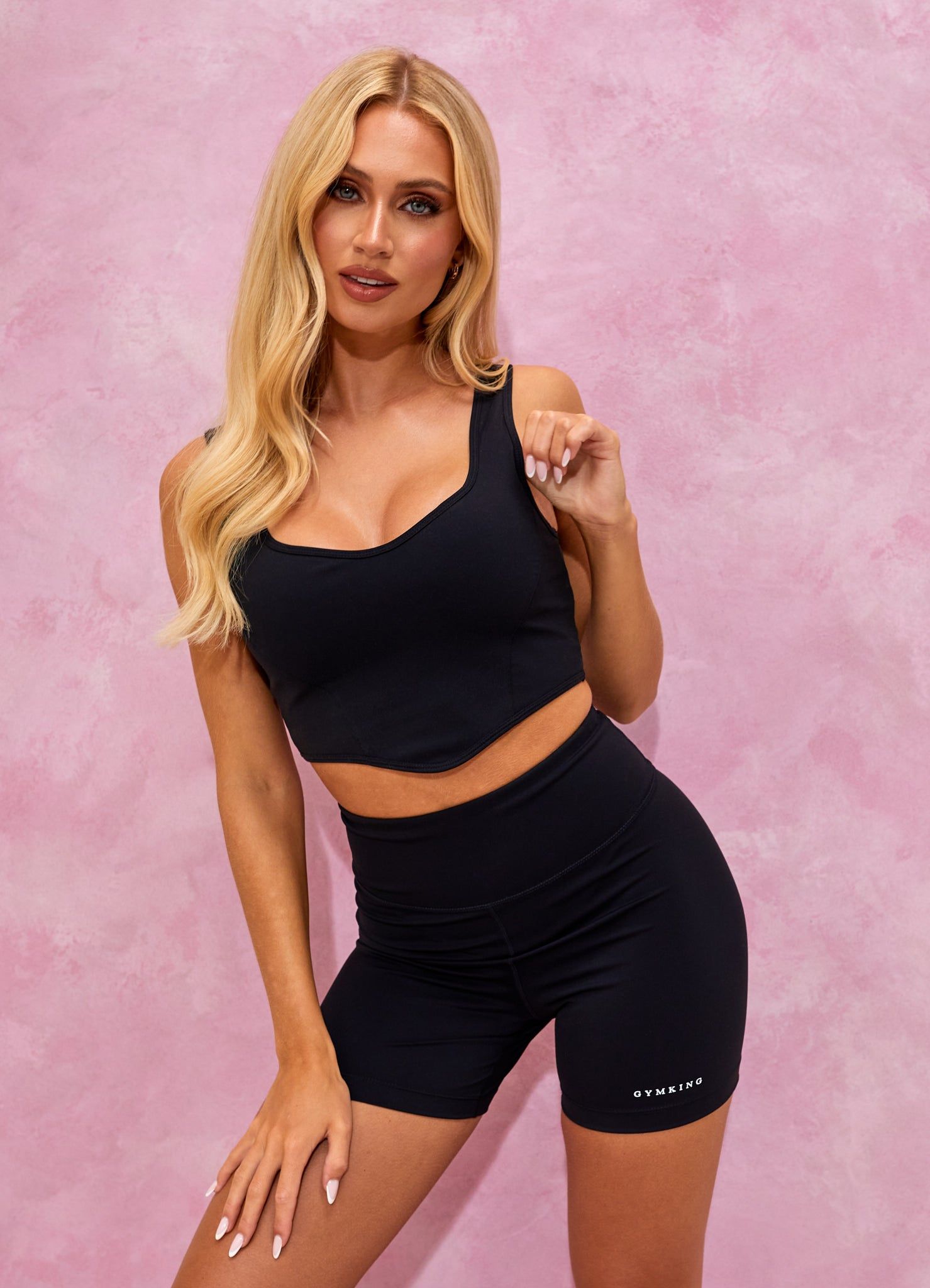 Gym King Malibu Contoured Tank - Black sold by The Gym King