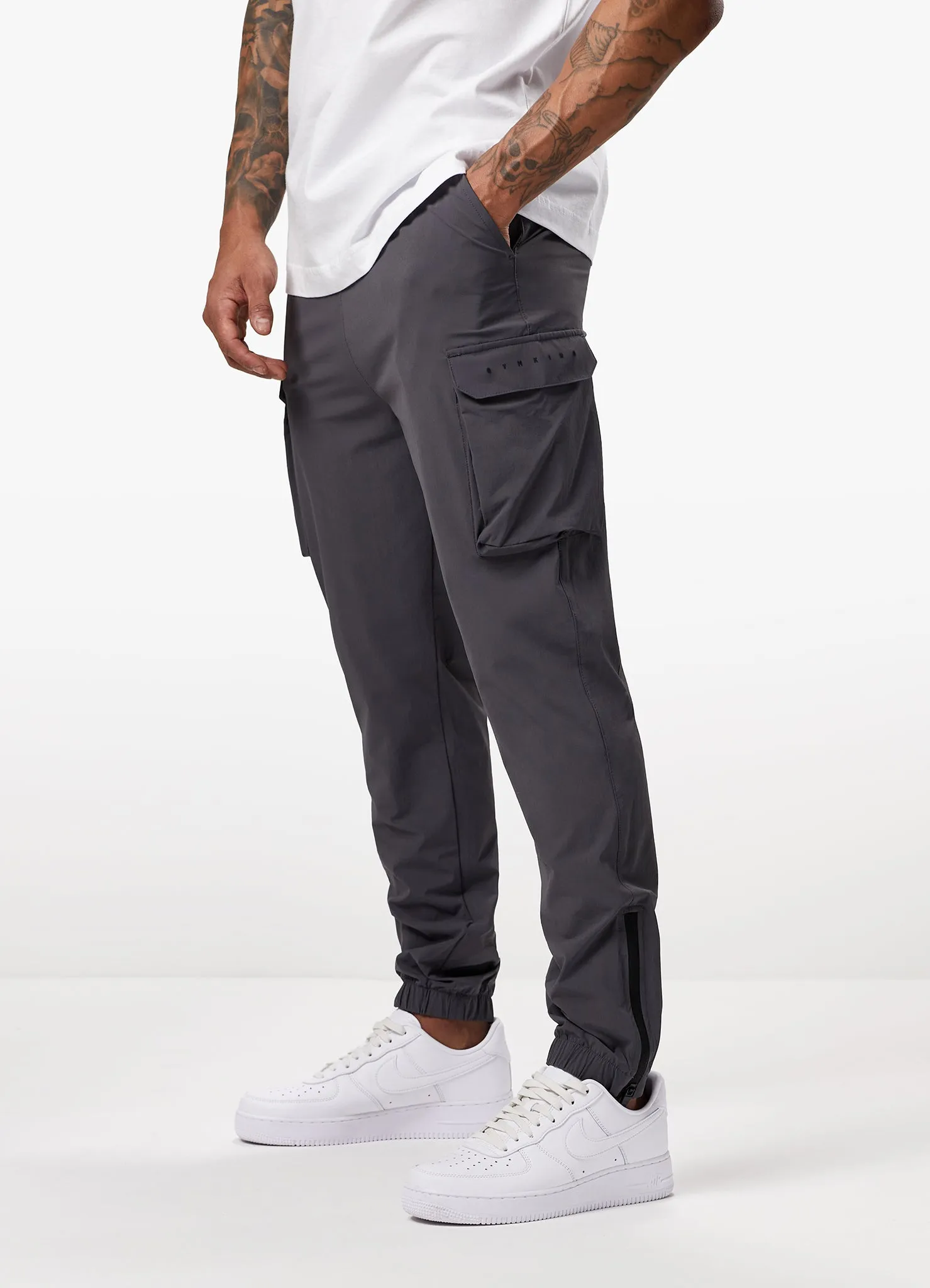 Gym King Rebellion Cargo Jogger - Graphite sold by The Gym King