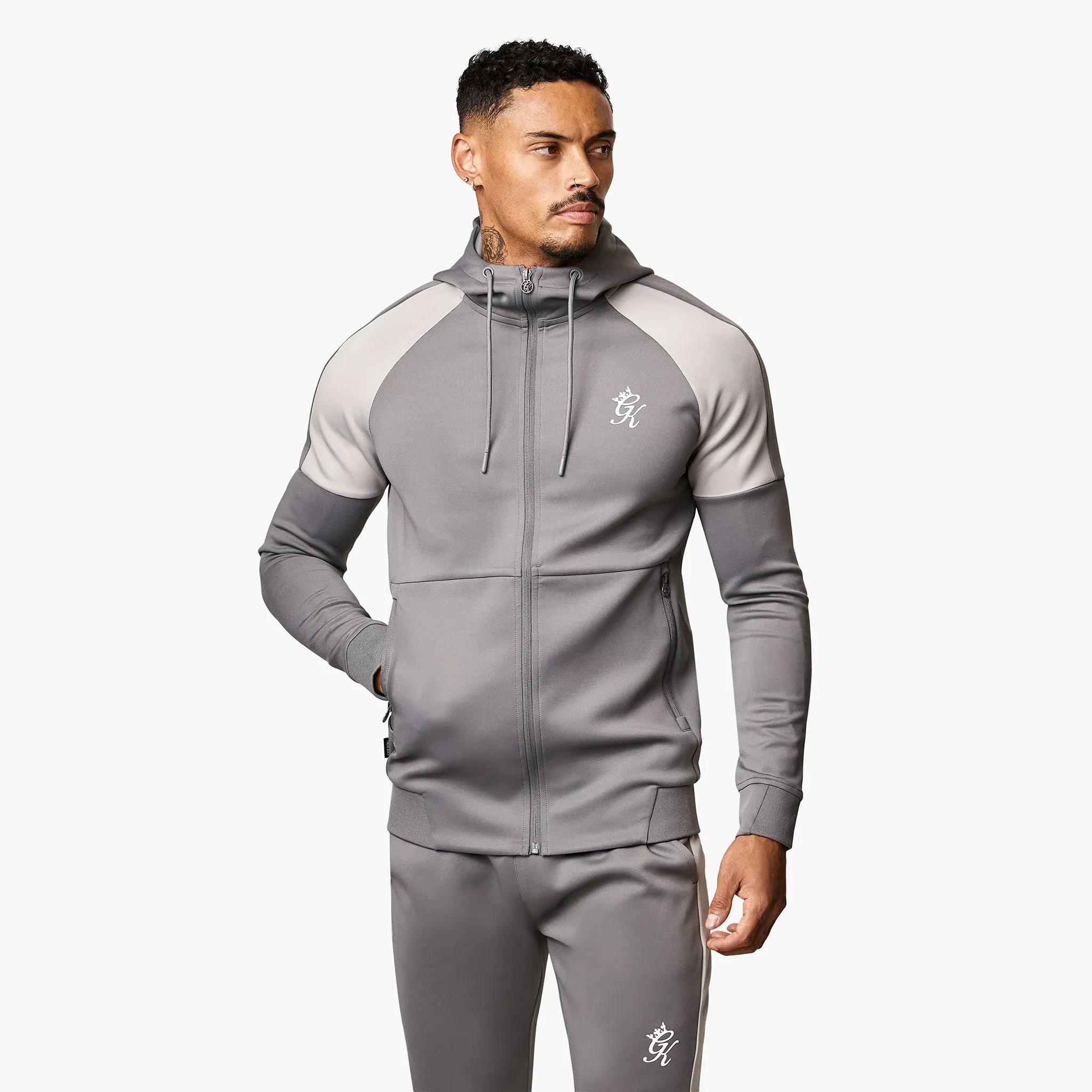 Gym King Core Plus Poly FZ Hood - Grey sold by The Gym King product image thumbnail 2