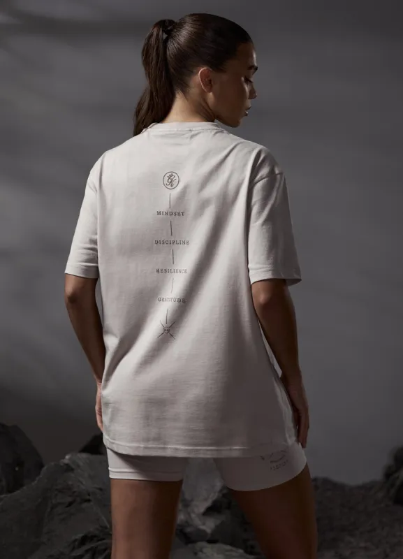 Gym King Stoic Boyfriend Tee - Light Stone sold by The Gym King