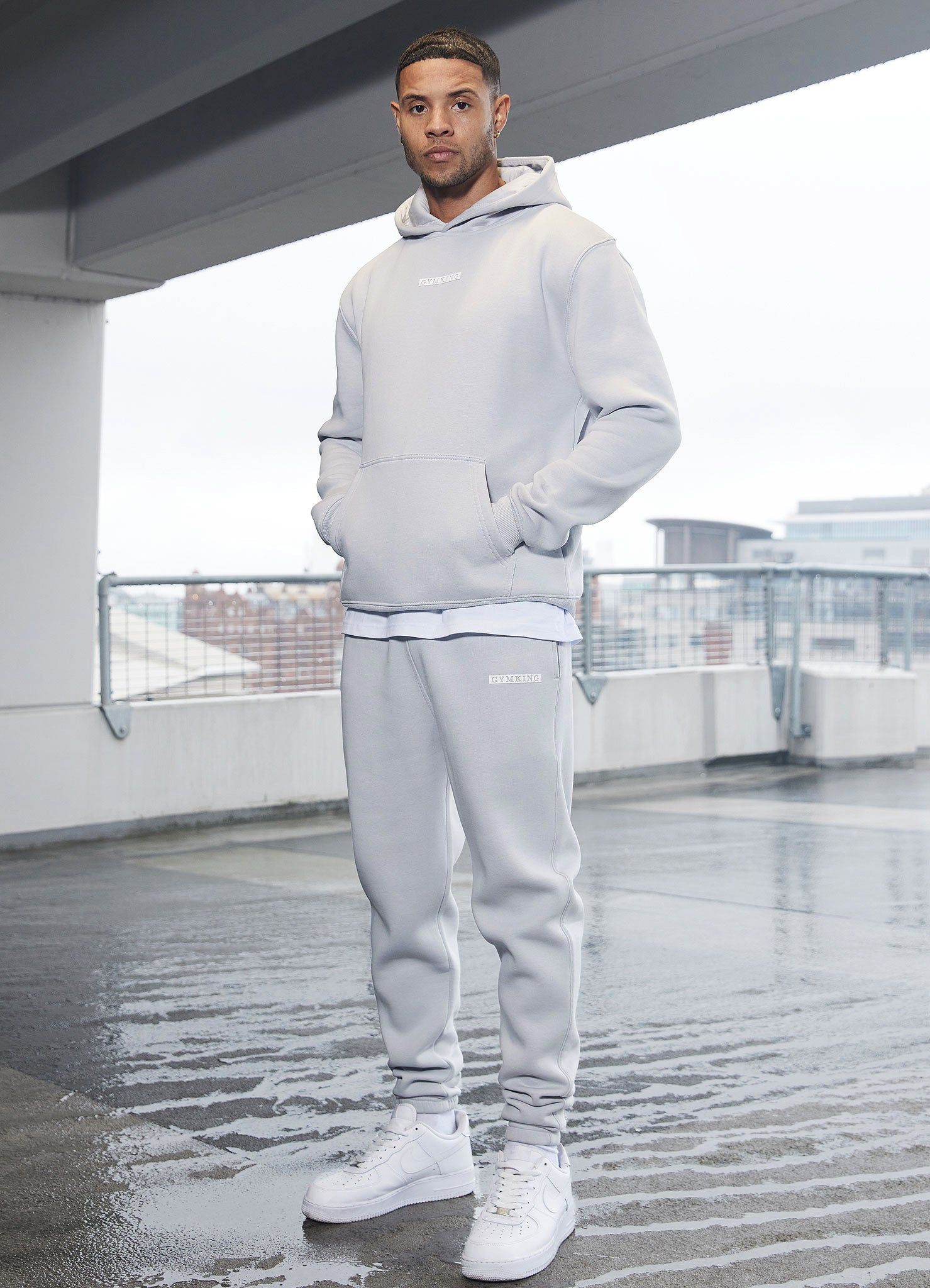 Gym King Box Logo Hood - Light Grey sold by The Gym King product image thumbnail 9