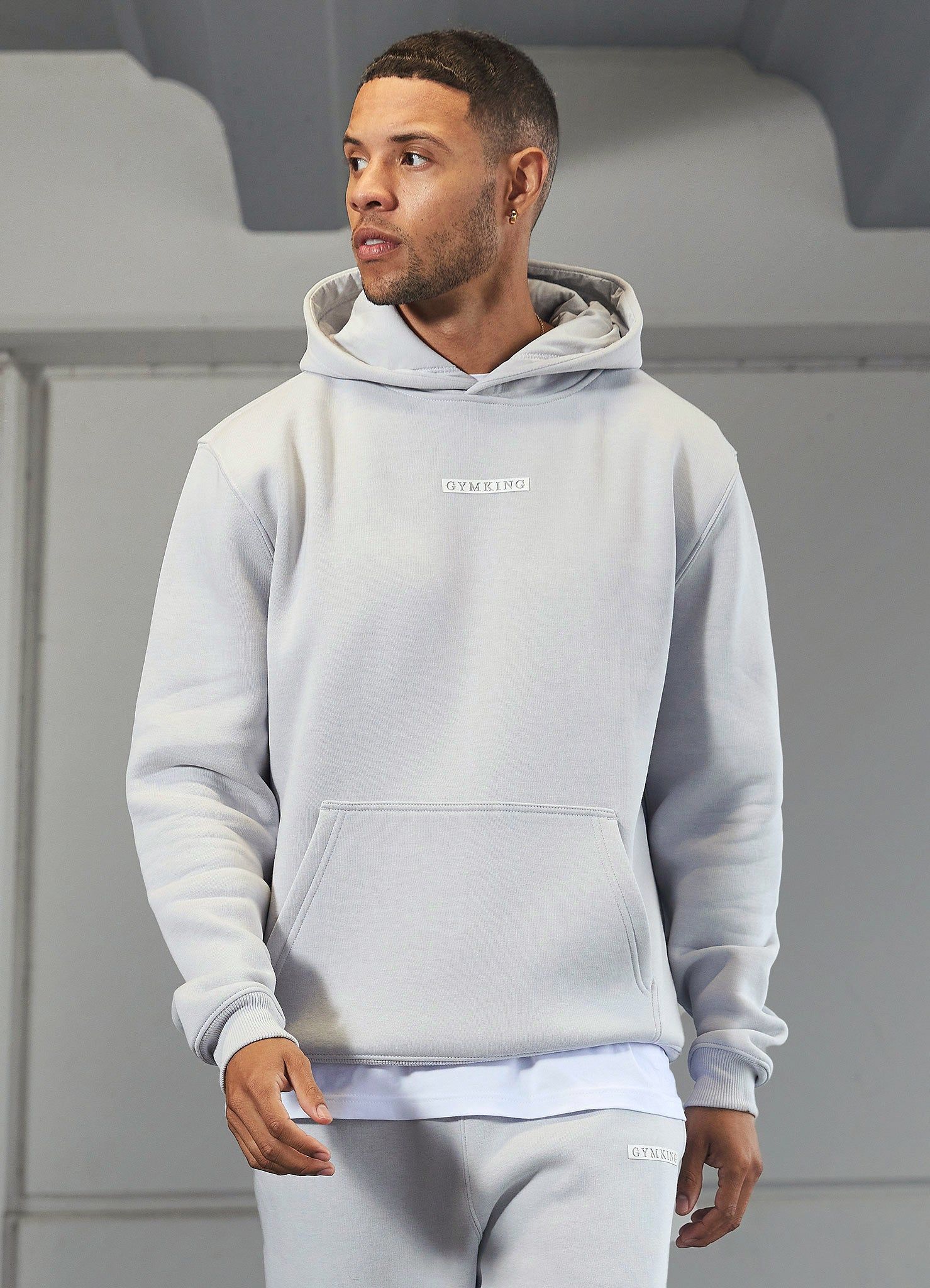 Gym King Box Logo Hood - Light Grey sold by The Gym King product image thumbnail 8