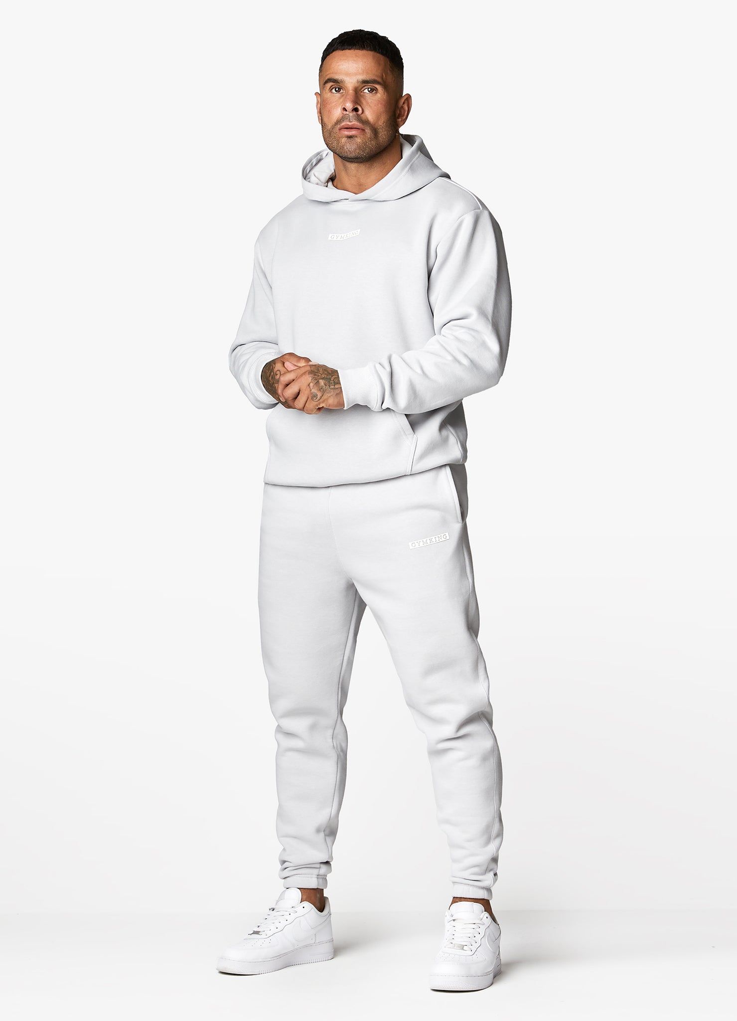 Gym King Box Logo Hood - Light Grey sold by The Gym King product image thumbnail 4