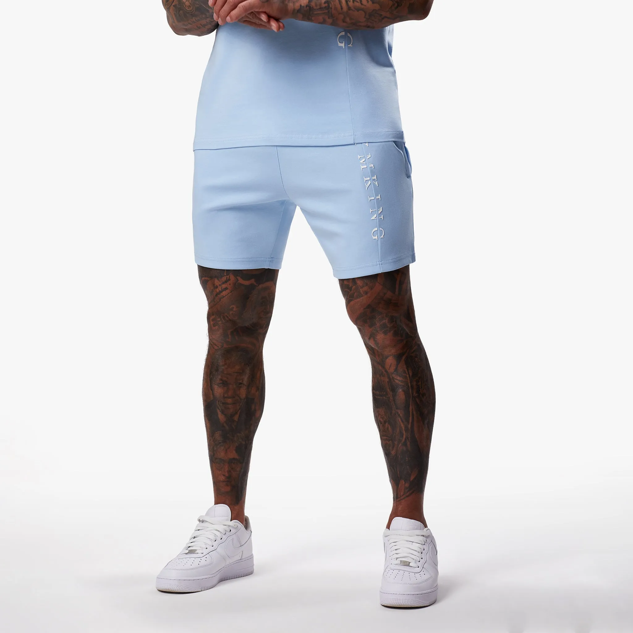 Gym King Split Linear Short - Soft Blue sold by The Gym King product image thumbnail 2