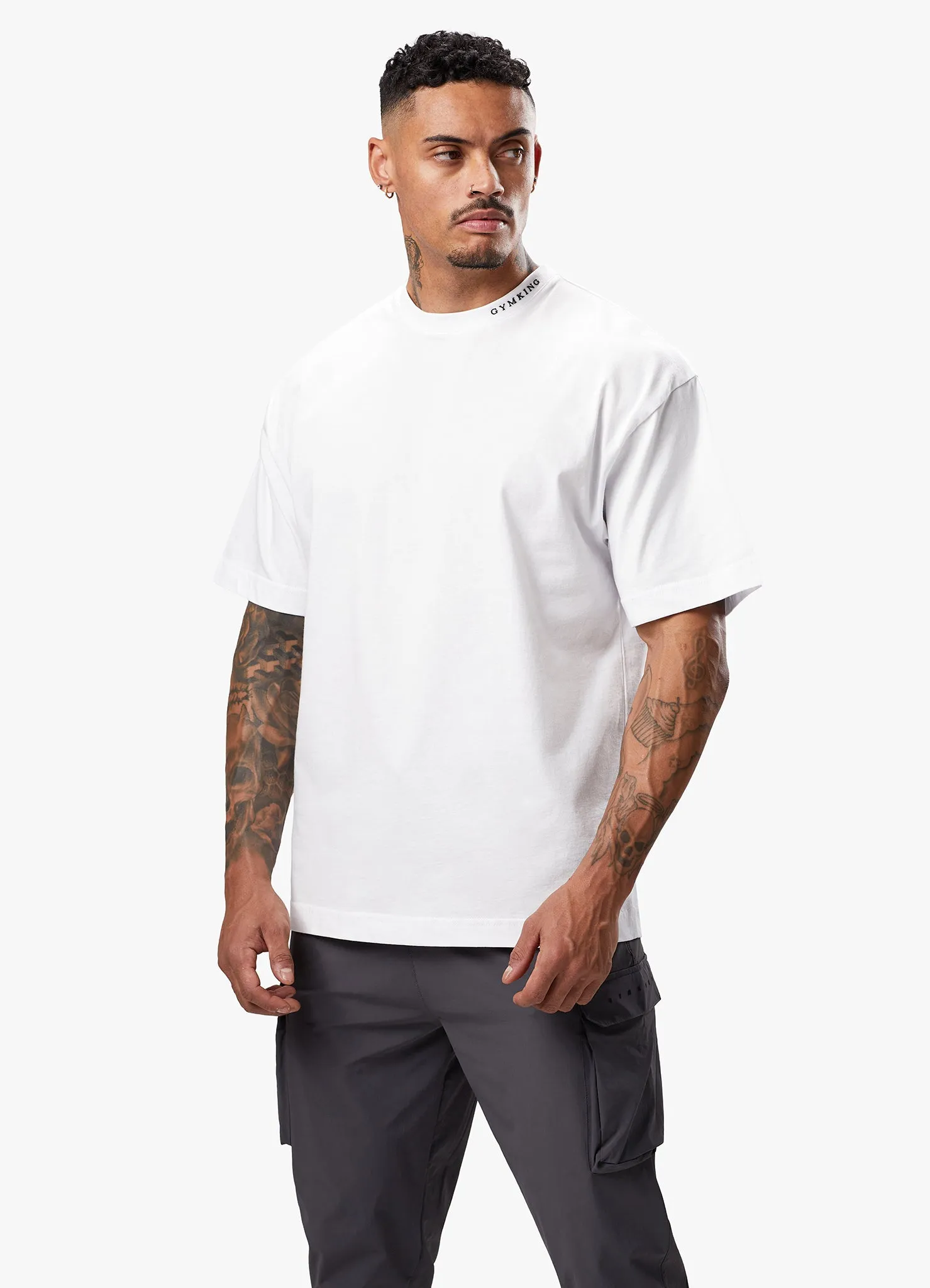 Gym King Alpha Tee - White sold by The Gym King