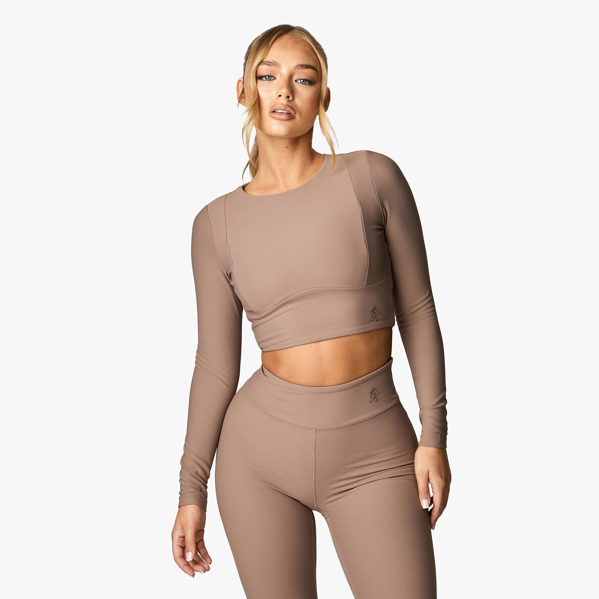 Gym King Align LS Crop Tee - Iron sold by The Gym King product image thumbnail 2