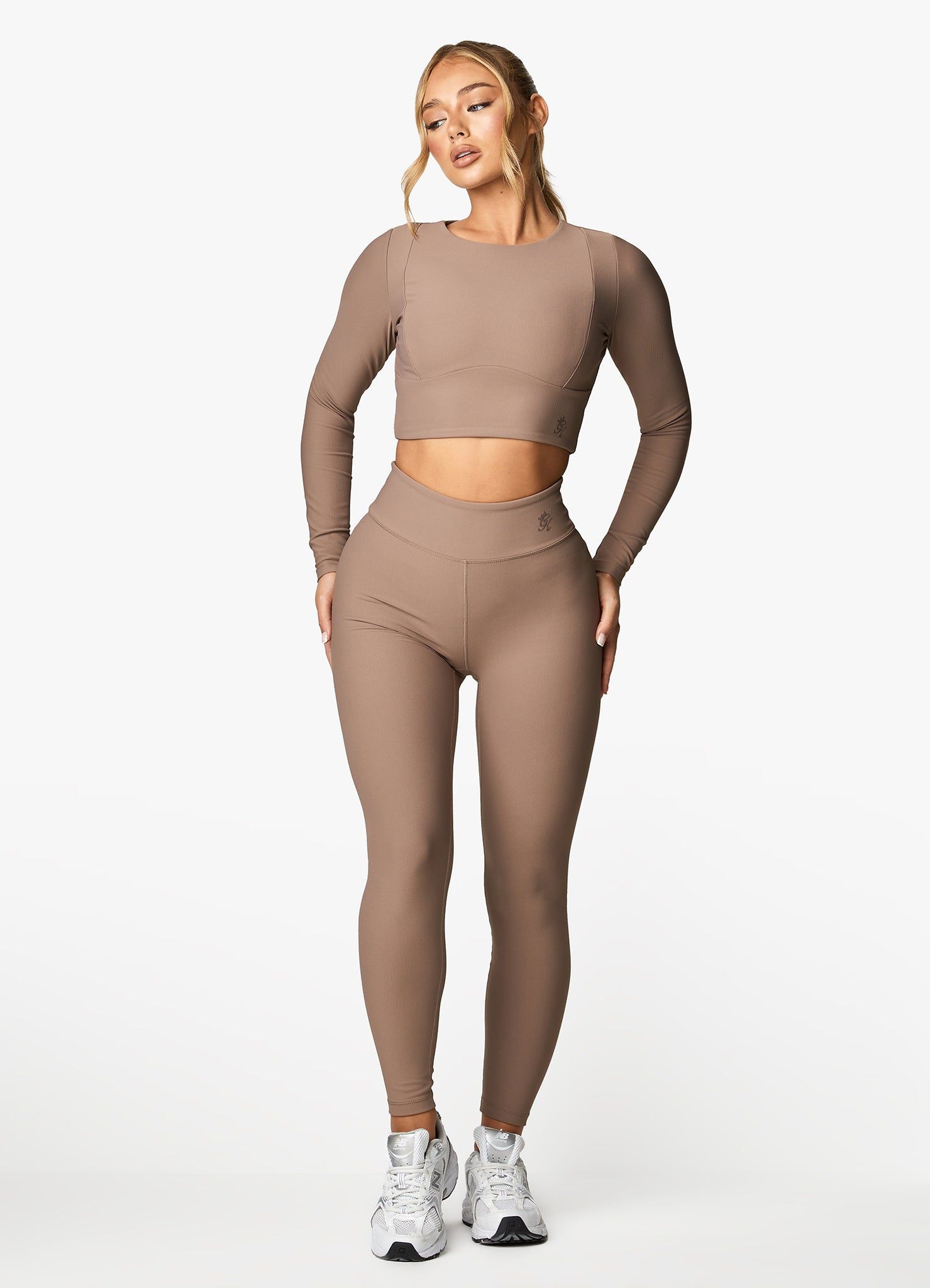 Gym King Align LS Crop Tee - Iron sold by The Gym King product image thumbnail 5