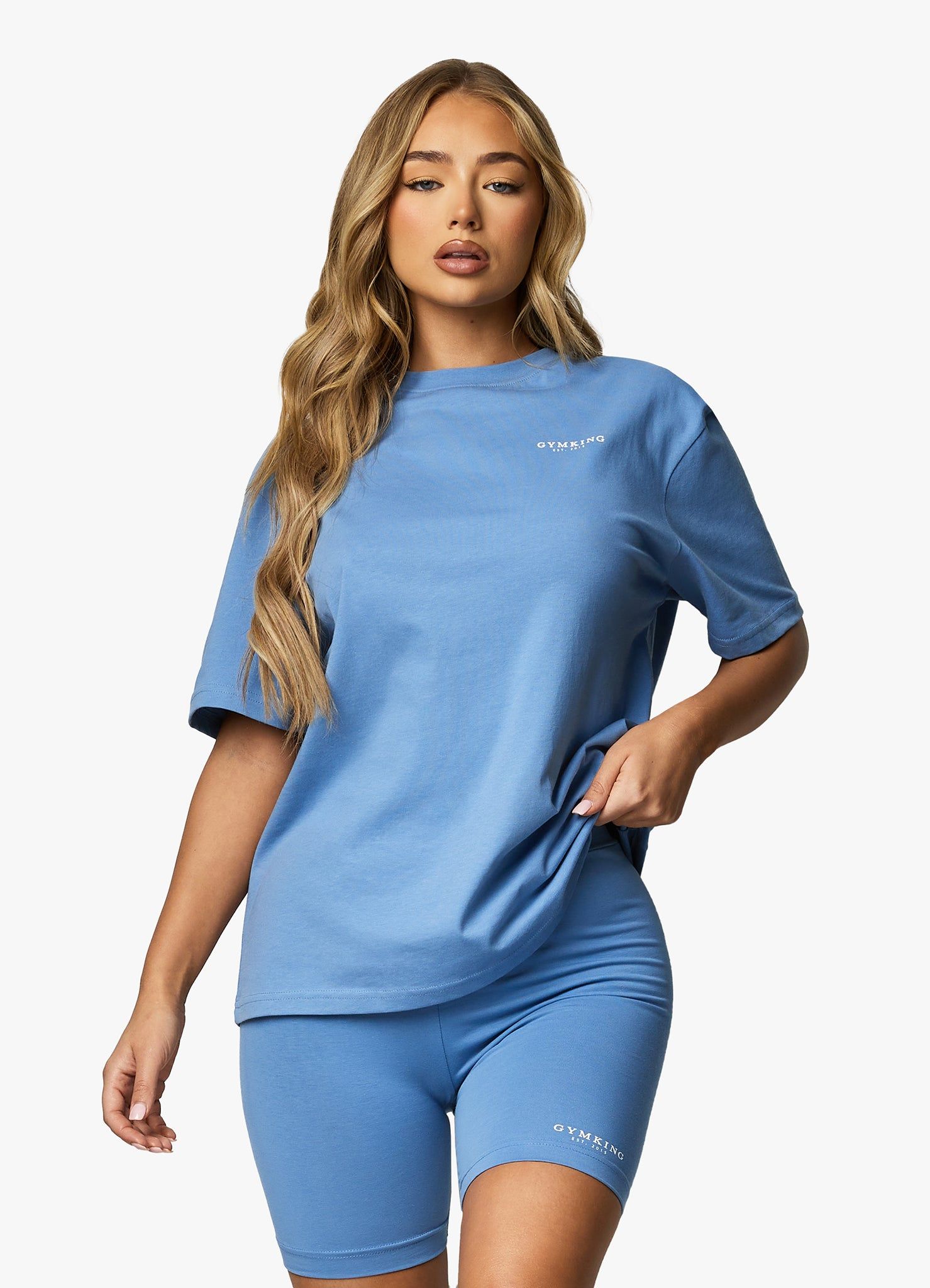 Gym King Established Boyfriend Tee - Coastal Blue sold by The Gym King product image thumbnail 2