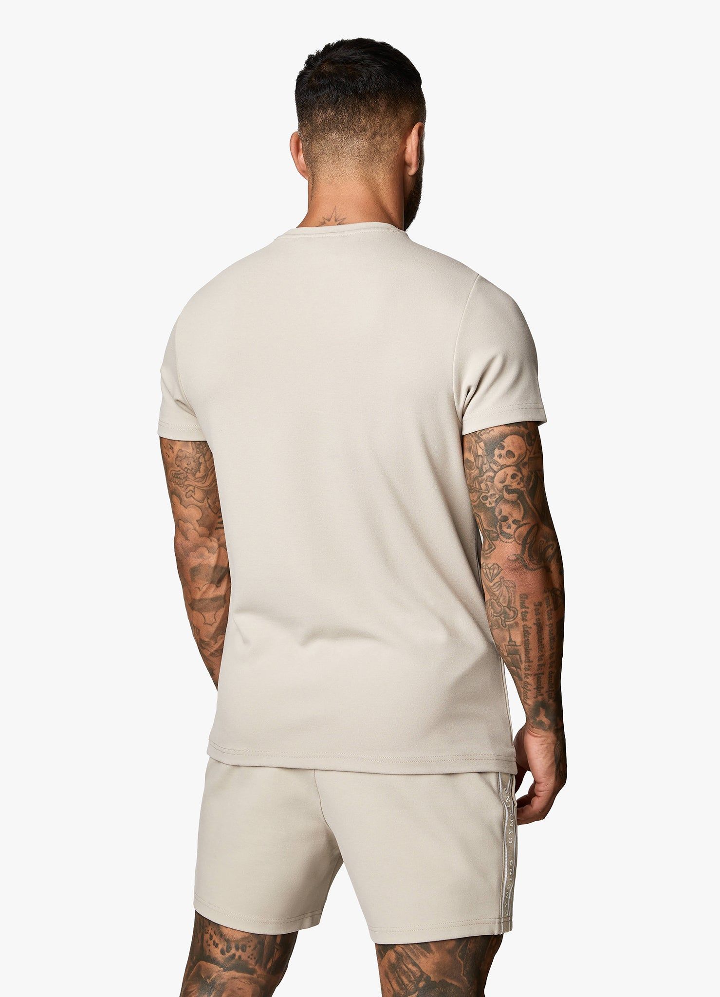 Gym King Signature Taped Tee - Sand sold by The Gym King product image thumbnail 6