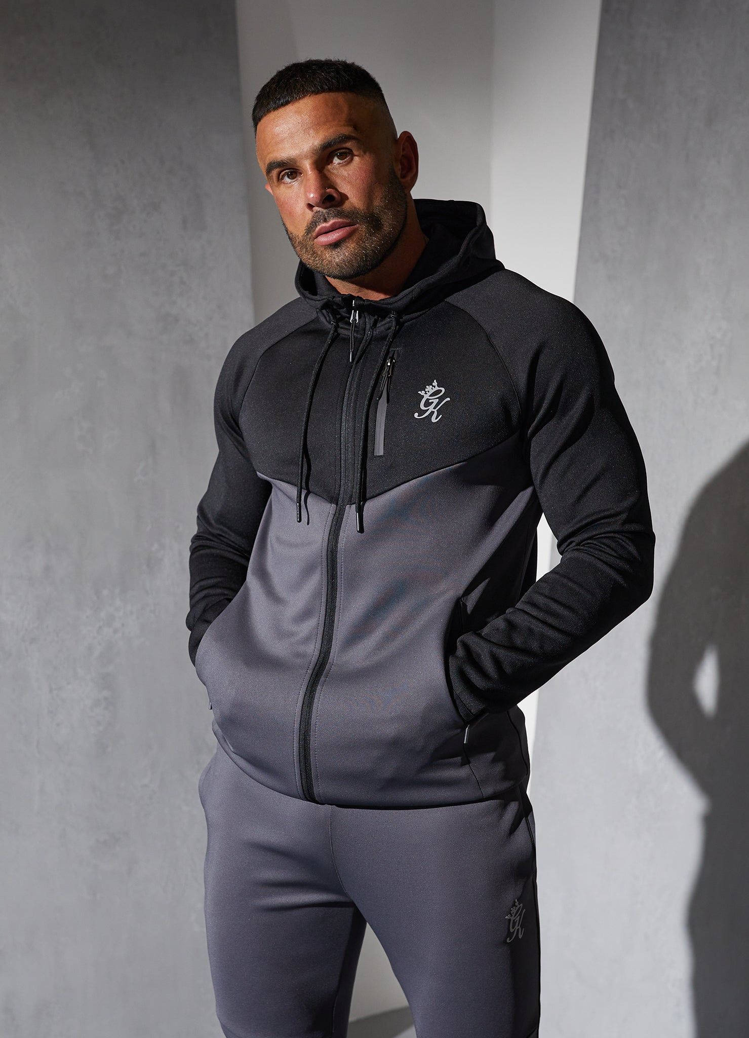 Gym King Precision Full Zip Tracksuit - Graphite sold by The Gym King product image thumbnail 3