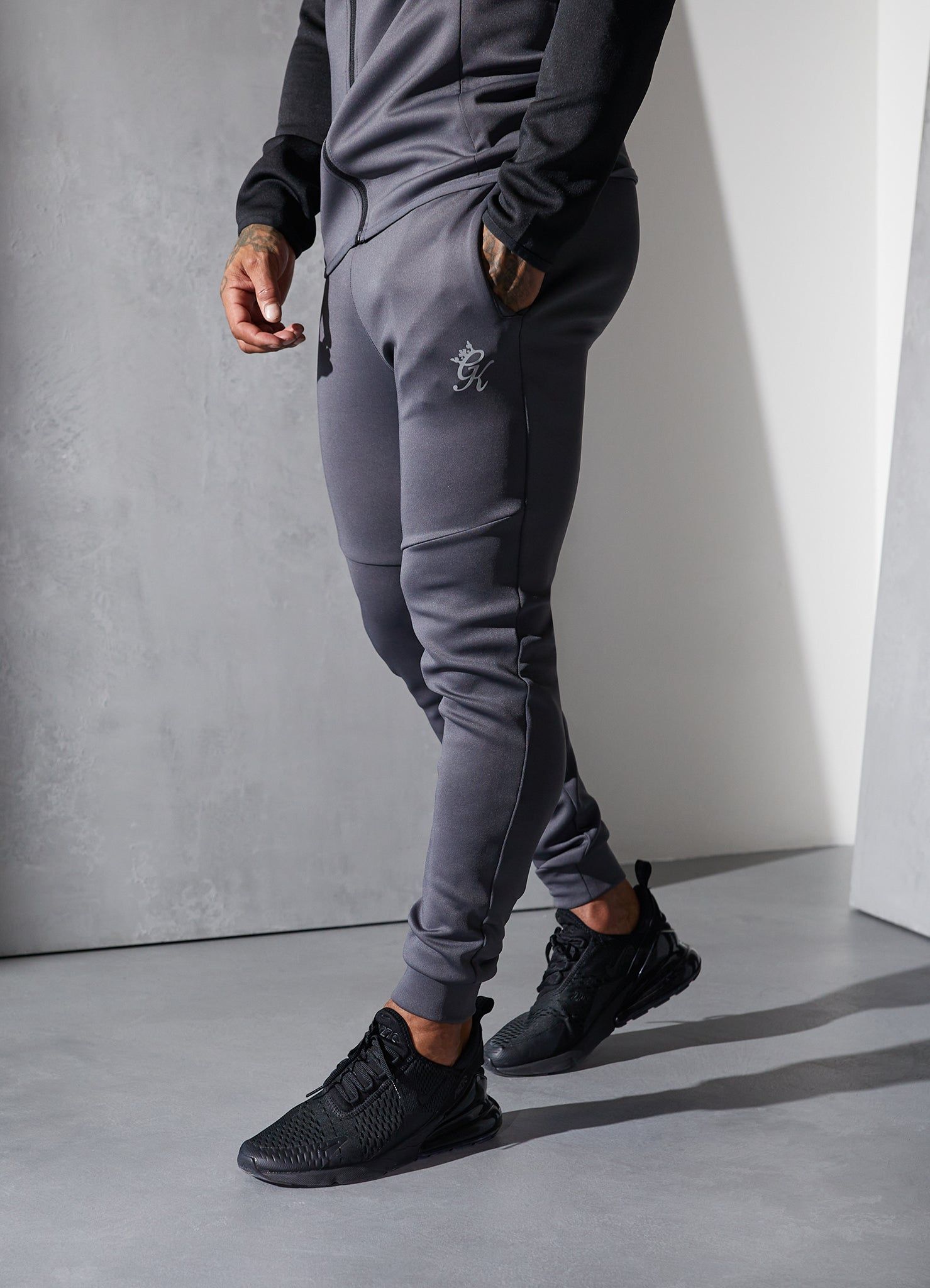 Gym King Precision Full Zip Tracksuit - Graphite sold by The Gym King product image thumbnail 4