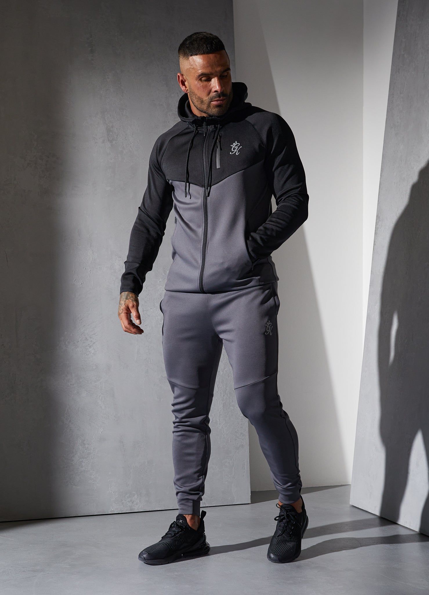 Gym King Precision Full Zip Tracksuit - Graphite sold by The Gym King